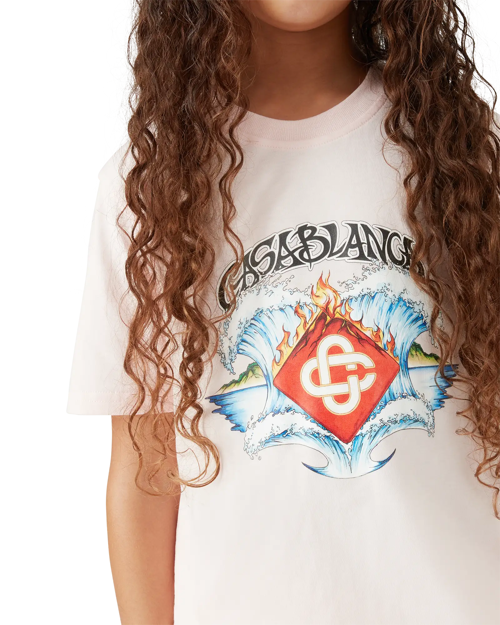 Children's Waves Short Sleeve T-shirt | Casablanca Paris | Image 5