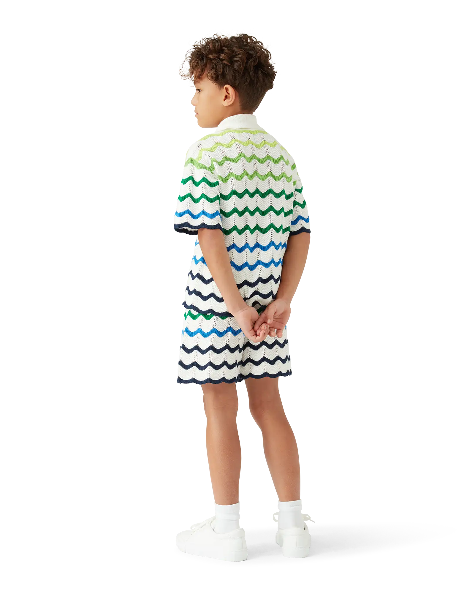 Children's Gradient Wave Knit Shorts | Casablanca Paris | Image 3