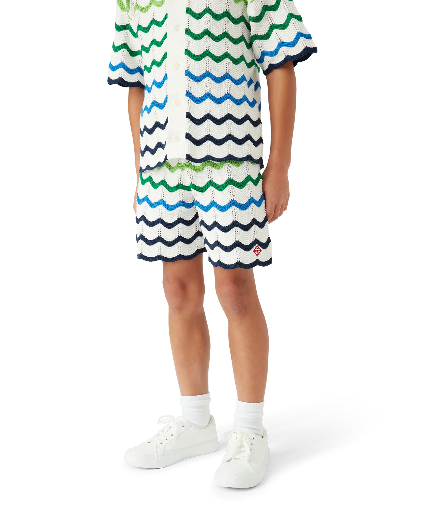 Children's Gradient Wave Knit Shorts | Casablanca Paris | Image 4