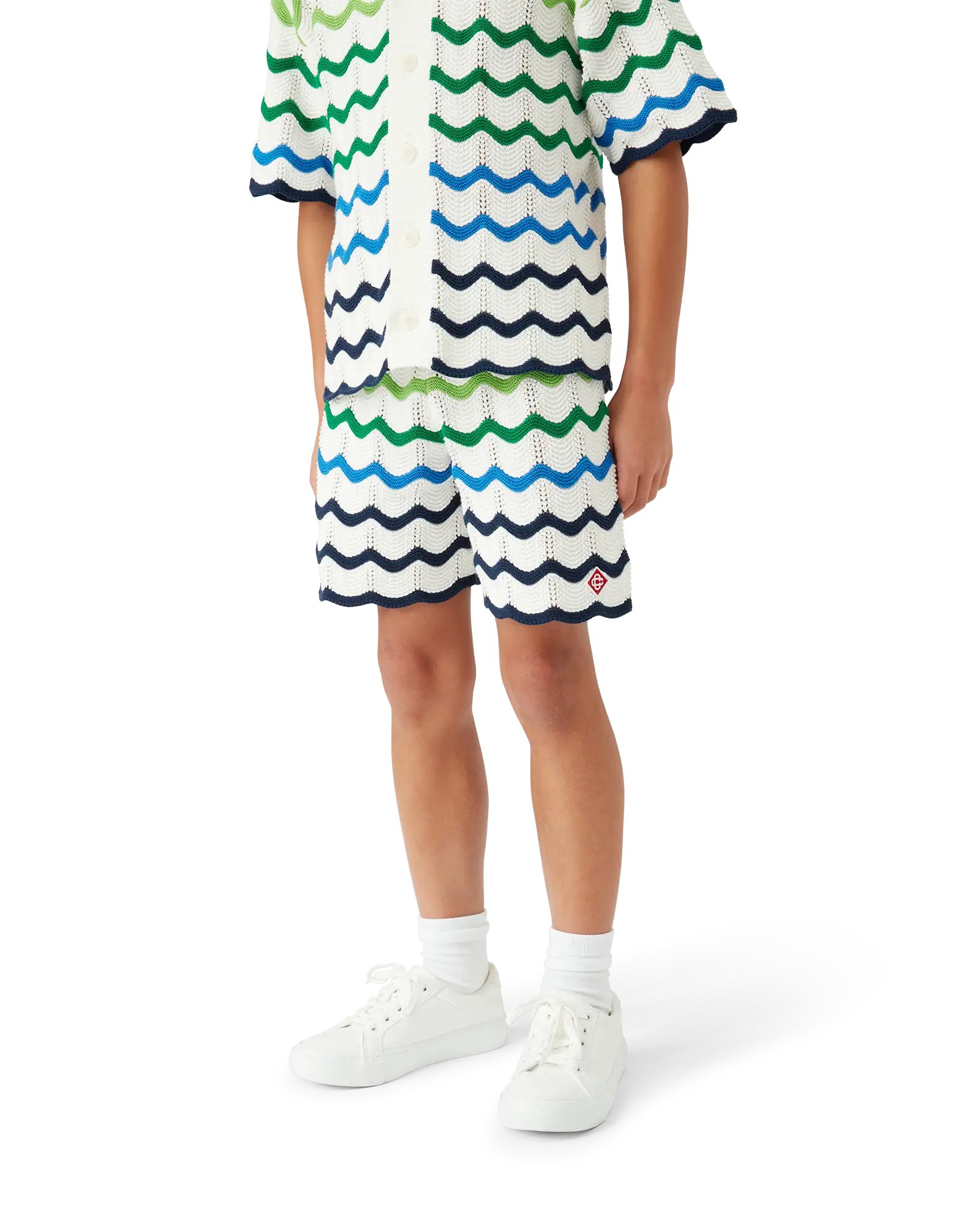 Children's Gradient Wave Knit Shorts | Casablanca Paris | Image 4