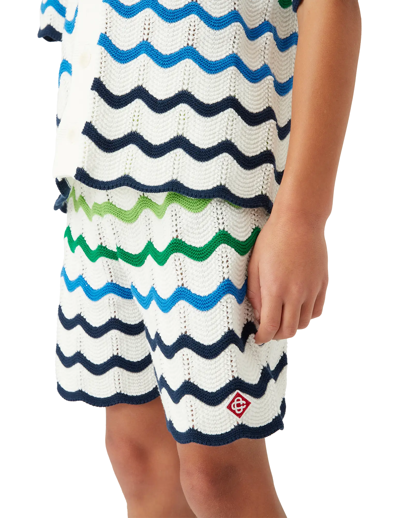 Children's Gradient Wave Knit Shorts | Casablanca Paris | Image 5