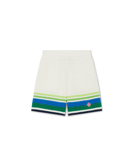 Children's Tennis Stripe Knit Shorts | Casablanca Paris | Image 1