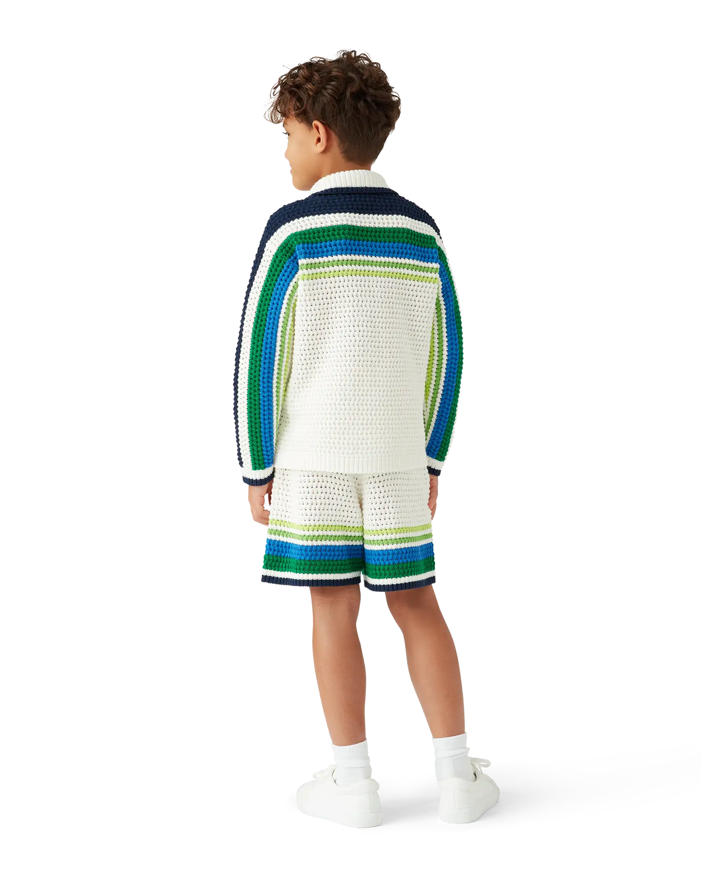 Children's Tennis Stripe Knit Shorts | Casablanca Paris | Image 3