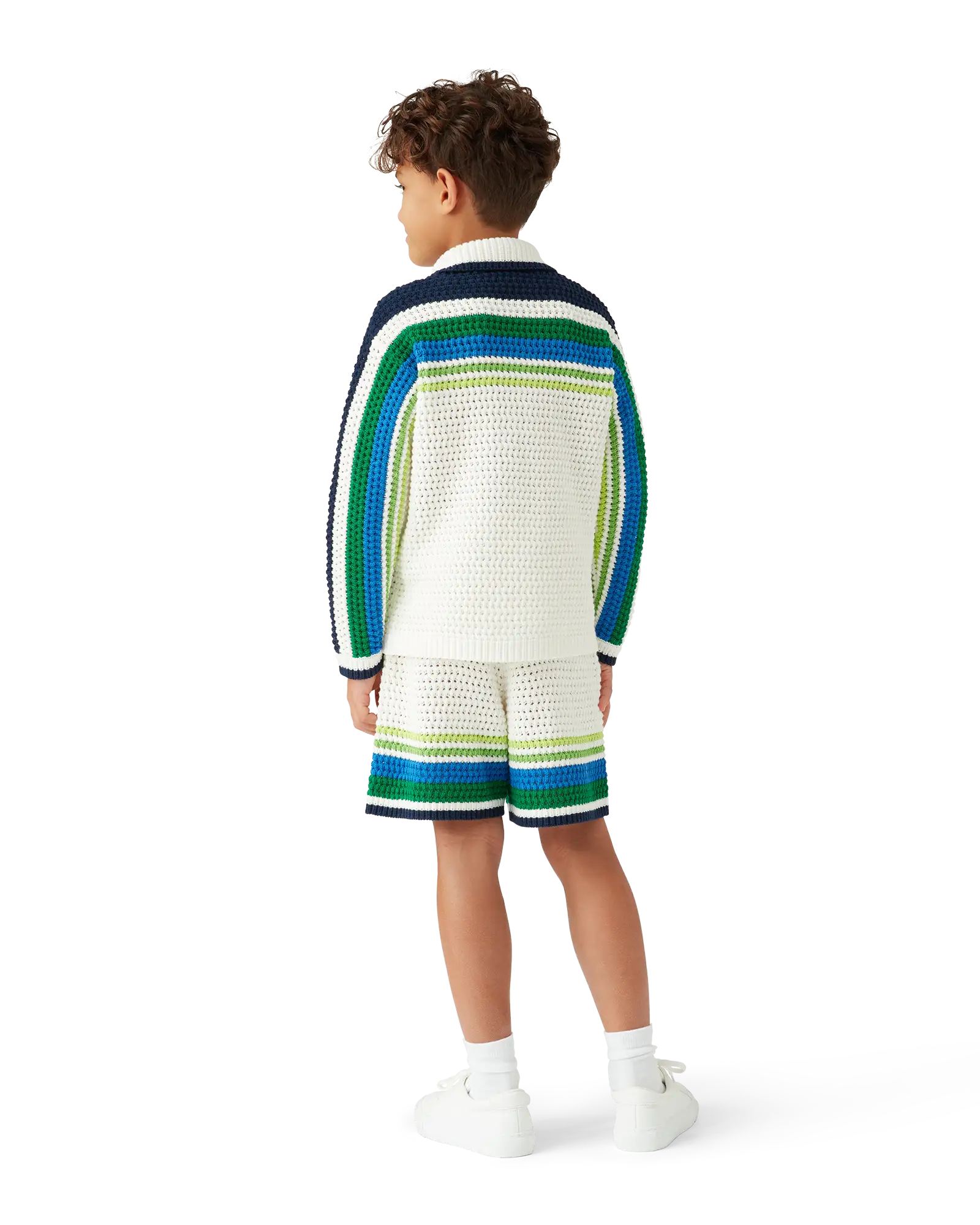 Children's Tennis Stripe Knit Shorts | Casablanca Paris | Image 3