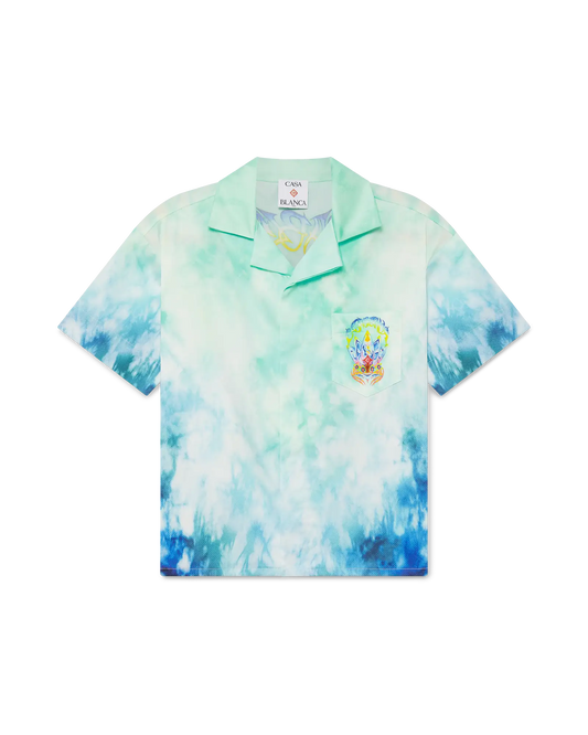 Children's Surf Lotus Short Sleeve Shirt | Casablanca Paris | Image 1