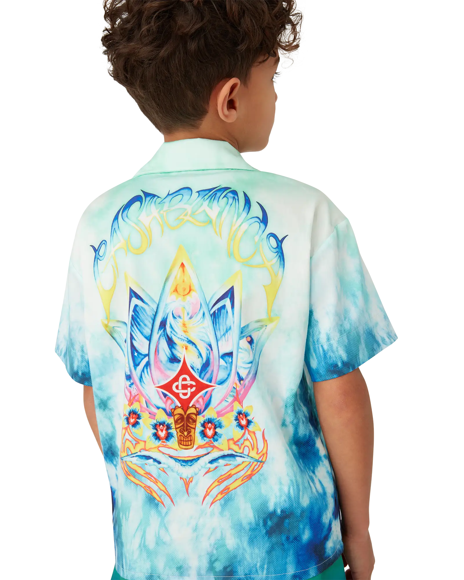 Children's Surf Lotus Short Sleeve Shirt | Casablanca Paris | Image 5