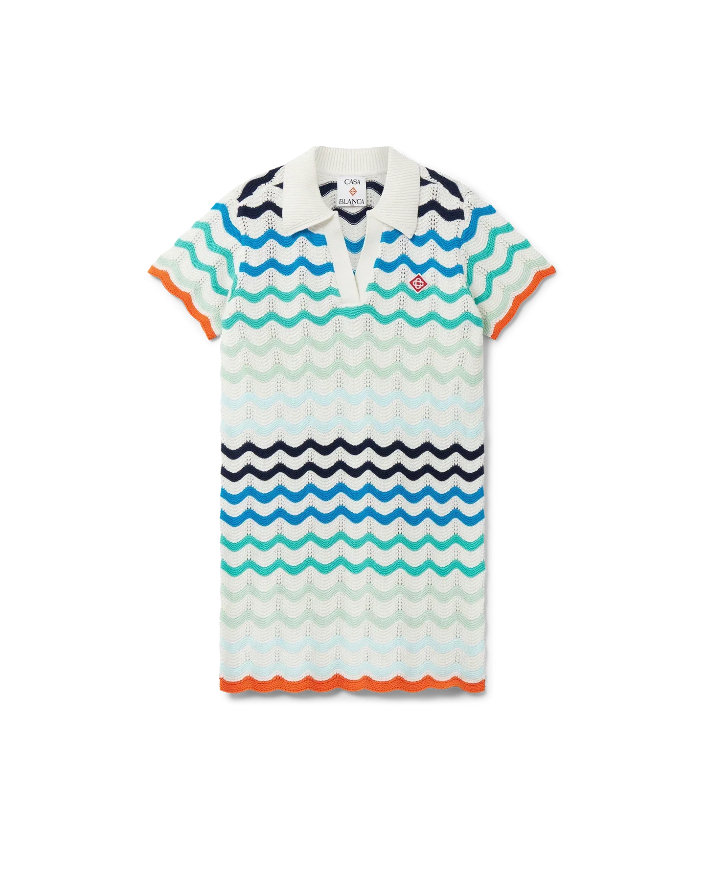 Gradient Wave Crochet Dress | Casablanca Paris | Image 1