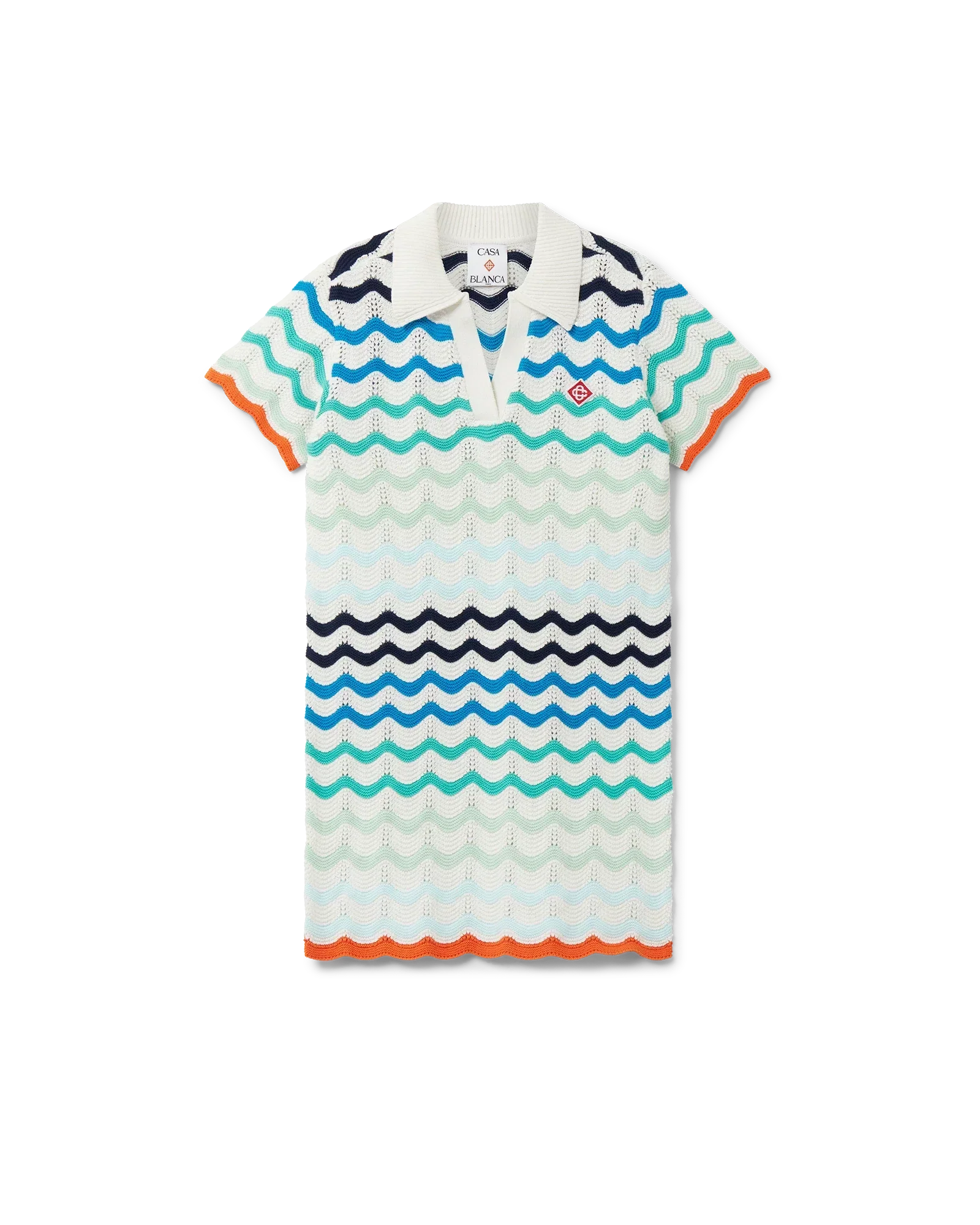 Gradient Wave Crochet Dress | Casablanca Paris | Image 1