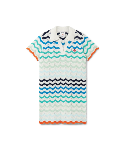 Gradient Wave Crochet Dress | Casablanca Paris | Image 1