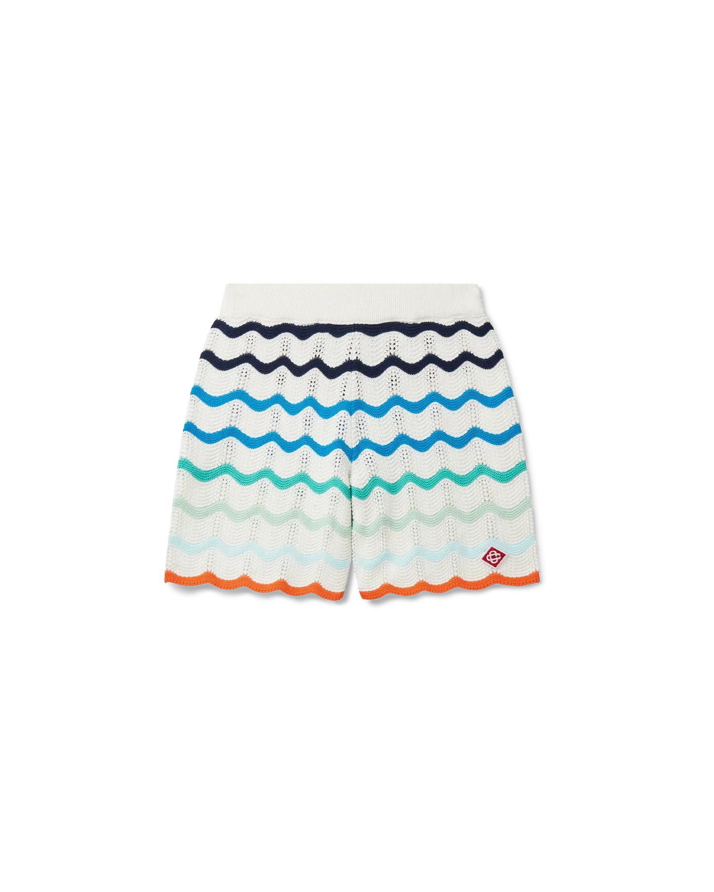 Gradient Wave Crochet Shorts | Casablanca Paris | Image 2