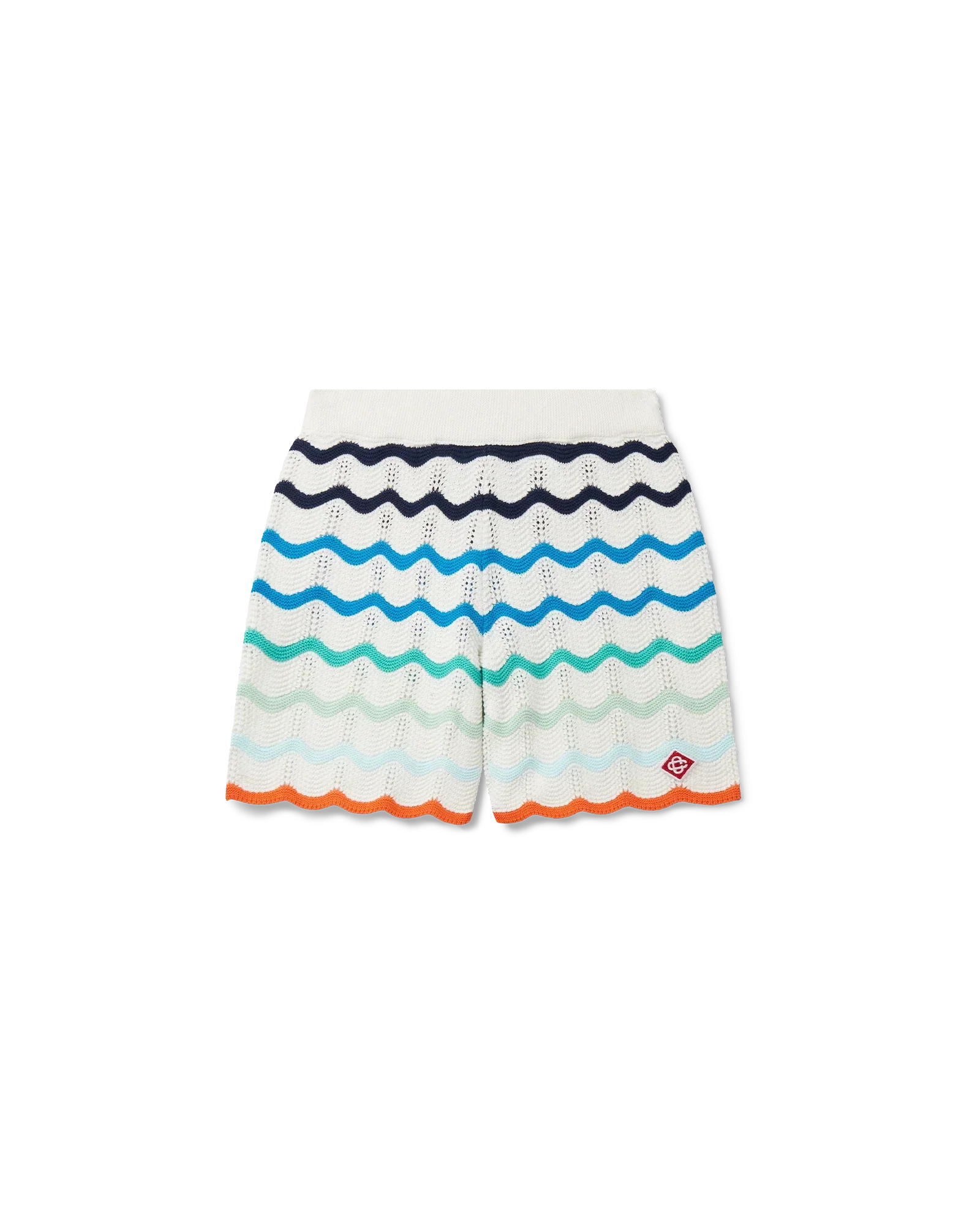Gradient Wave Crochet Shorts | Casablanca Paris | Image 2