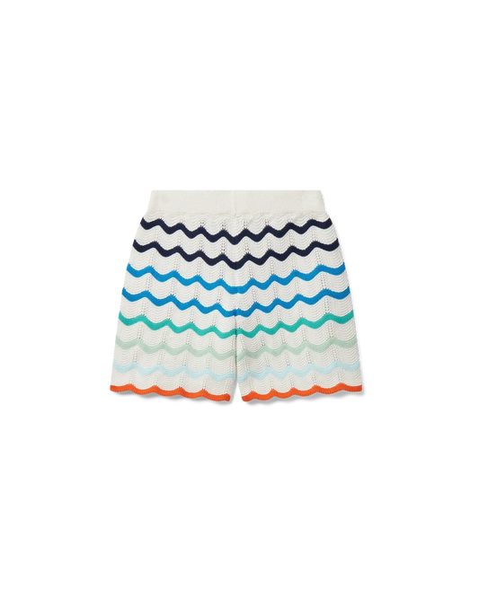Gradient Wave Crochet Shorts | Casablanca Paris | Image 1