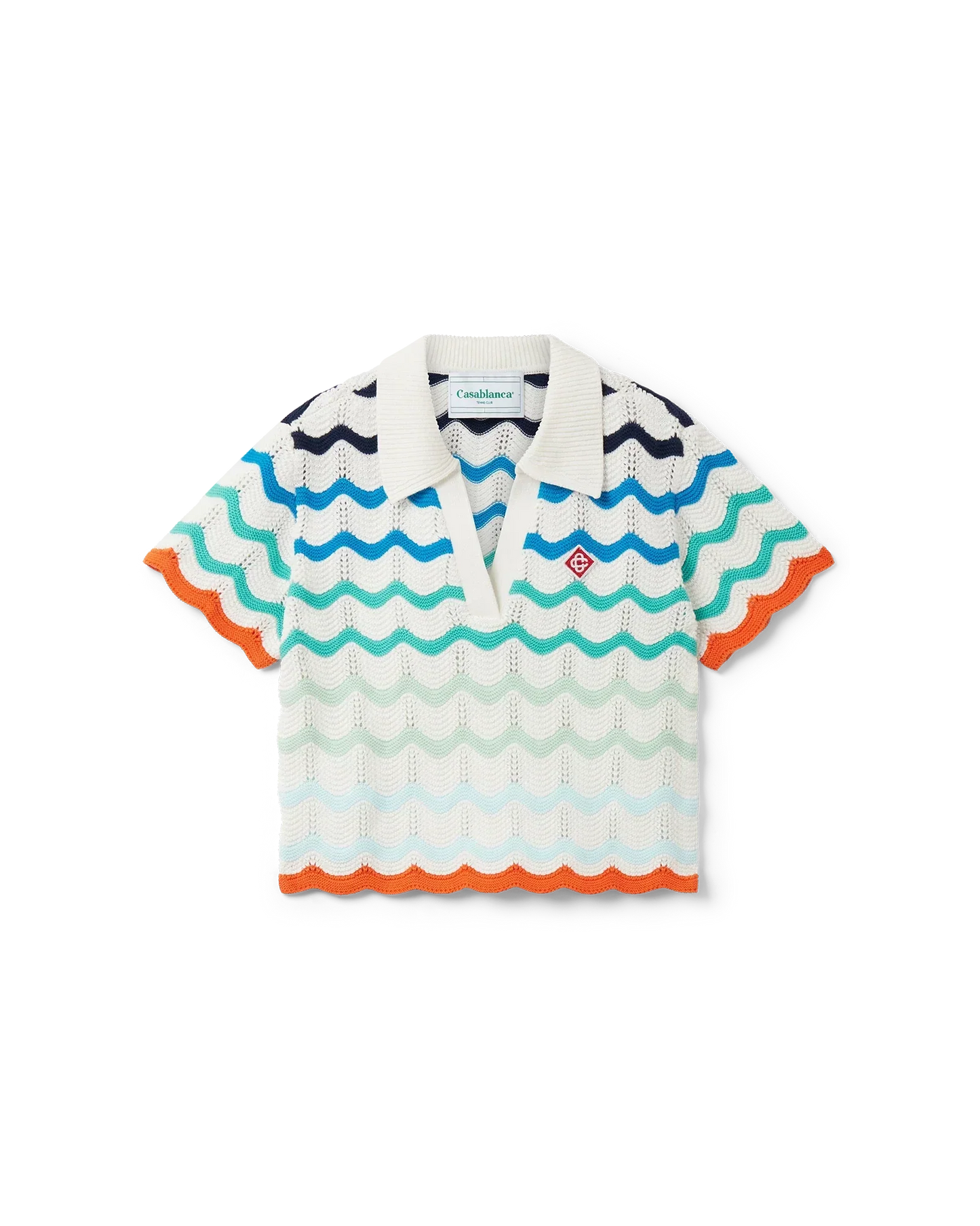 Gradient Wave Crochet Top | Casablanca Paris | Image 1