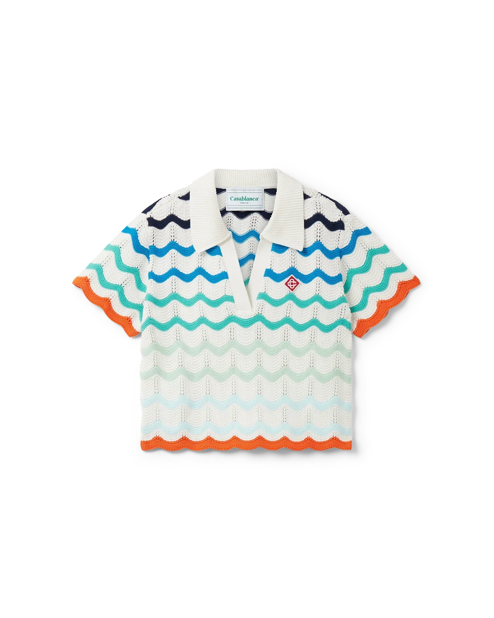 Gradient Wave Crochet Top | Casablanca Paris | Image 1