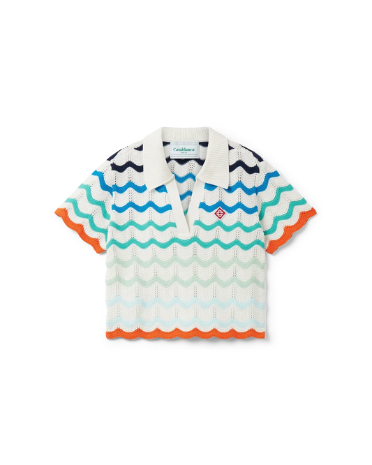 Gradient Wave Crochet Top | Casablanca Paris | Image 1
