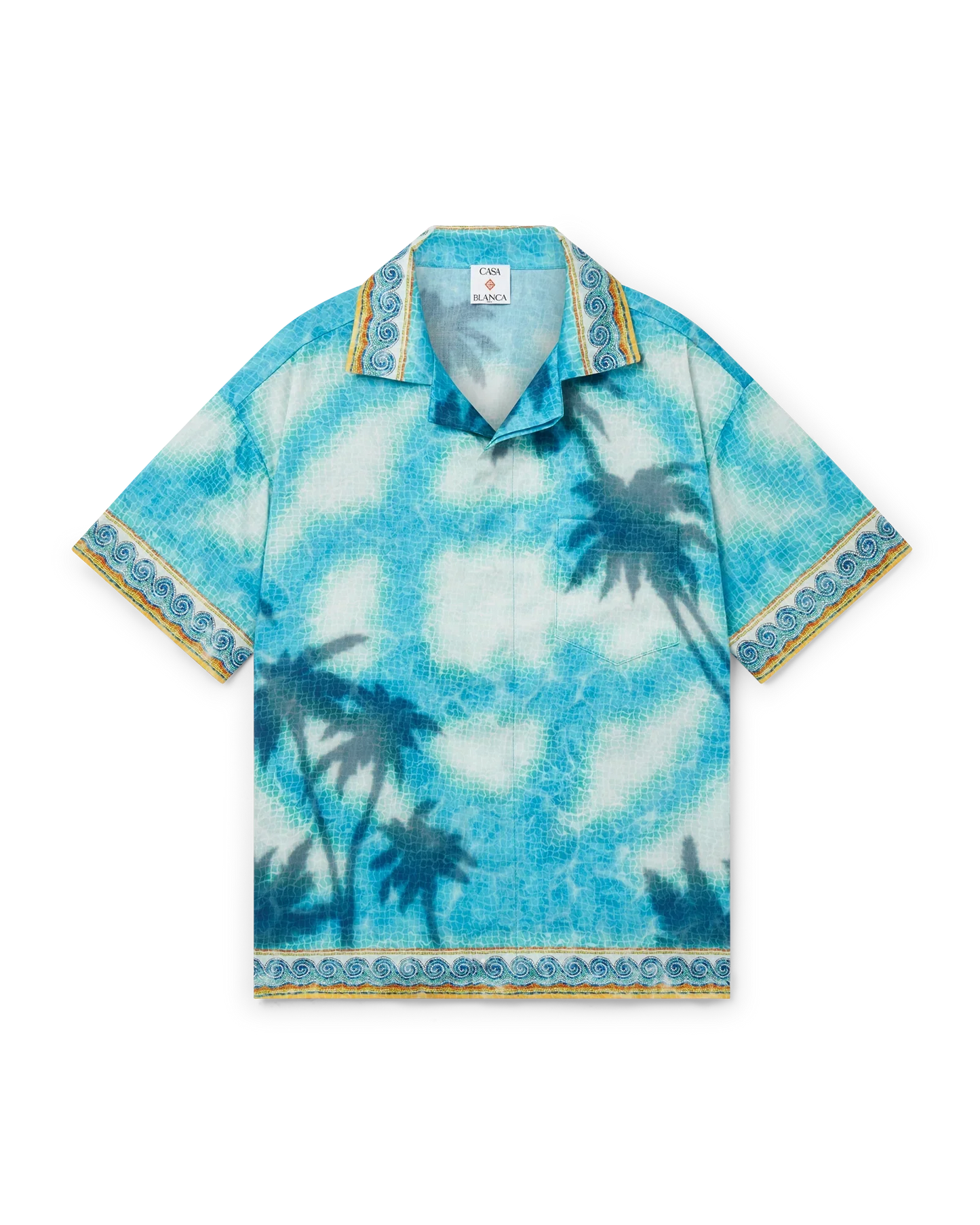 Poolside Emblem Short Sleeve Shirt | Casablanca Paris | Image 1