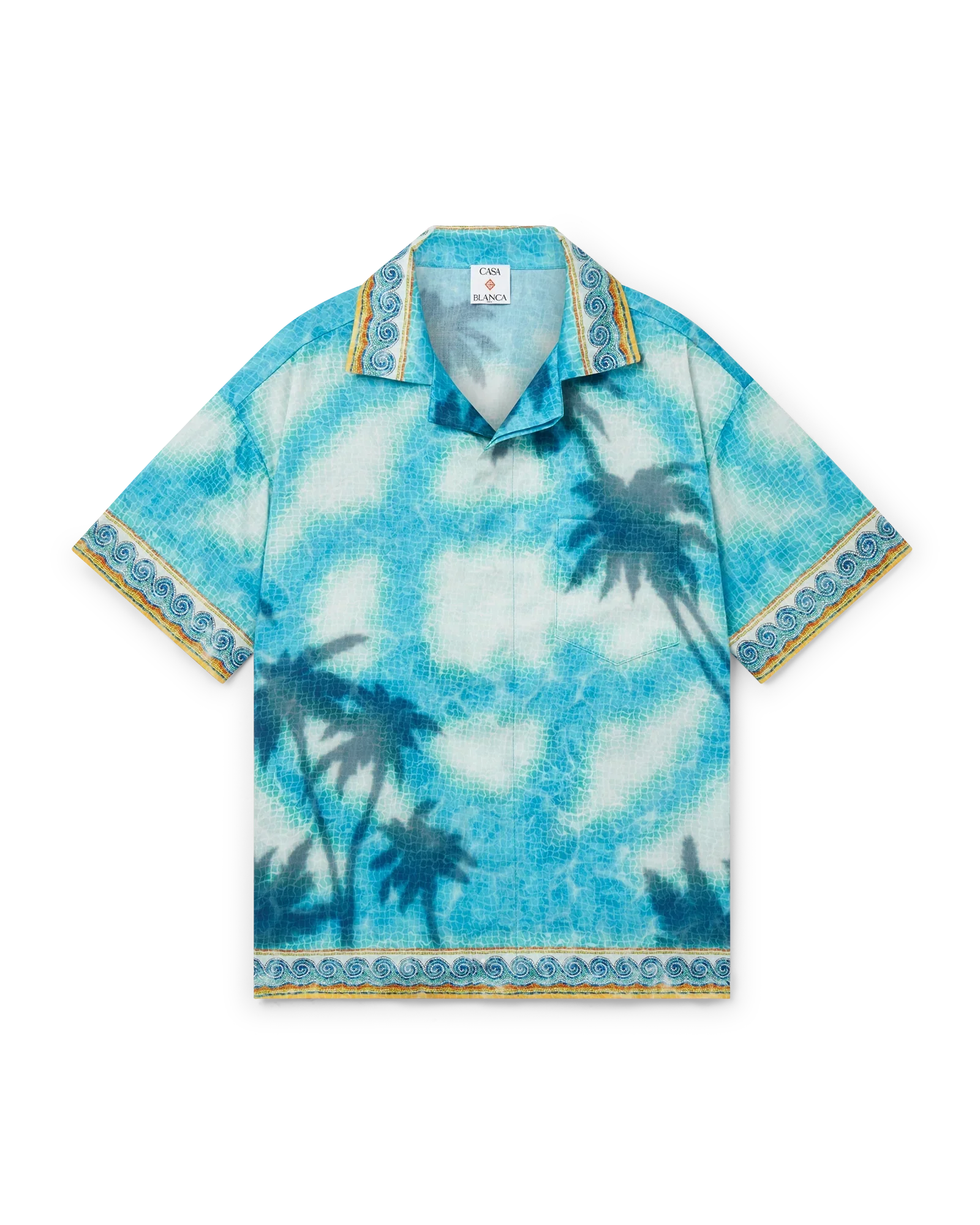 Poolside Emblem Short Sleeve Shirt | Casablanca Paris | Image 1