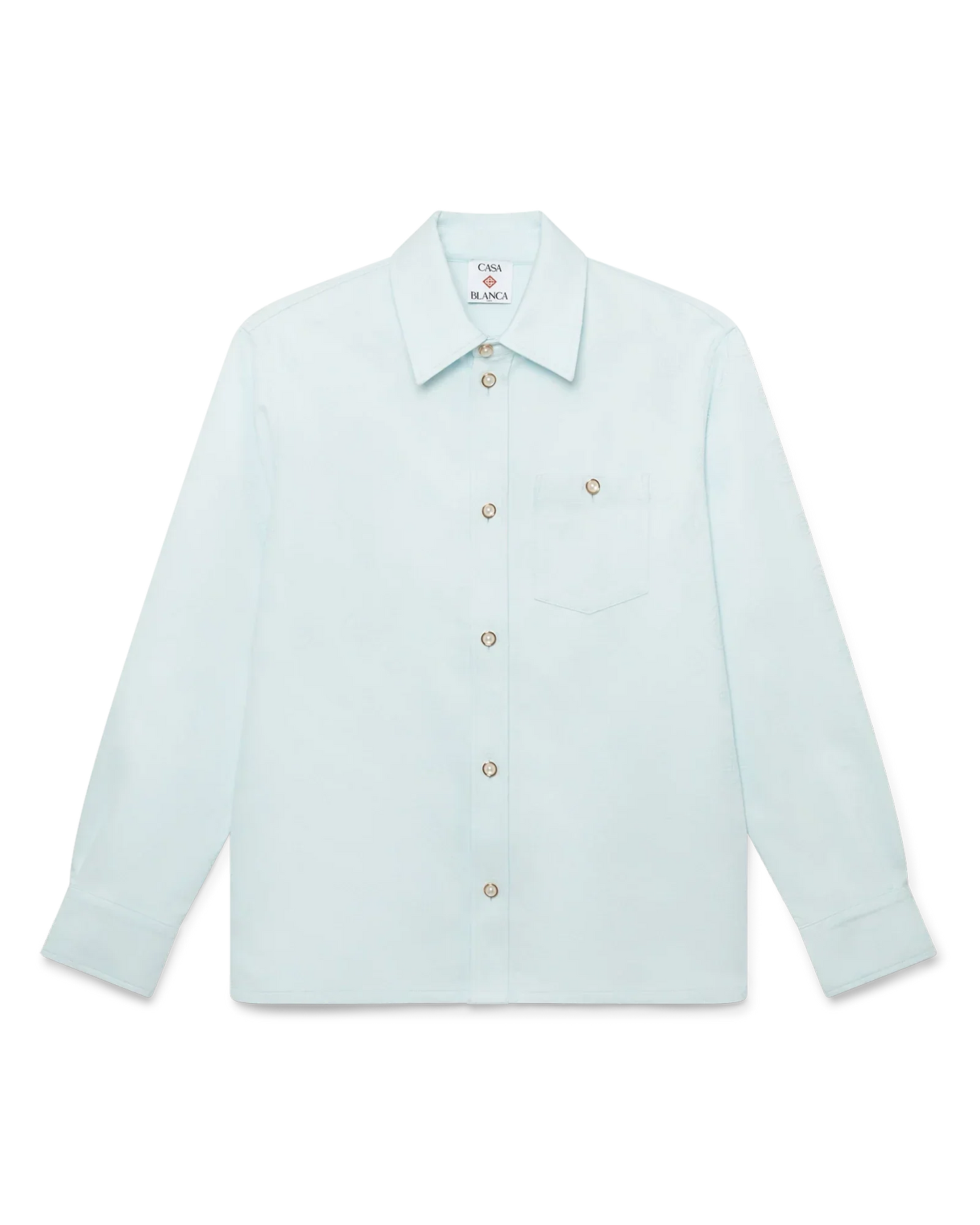 Cotton Monogram Long Sleeve Shirt | Casablanca Paris | Image 1