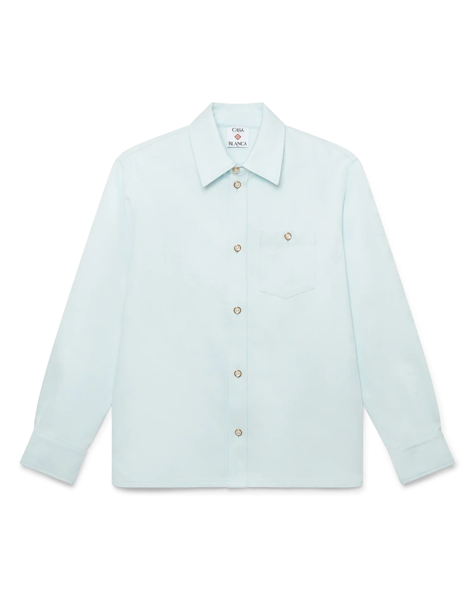 Cotton Monogram Long Sleeve Shirt | Casablanca Paris | Image 1