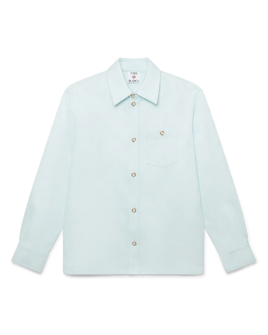 Cotton Monogram Long Sleeve Shirt | Casablanca Paris | Image 1