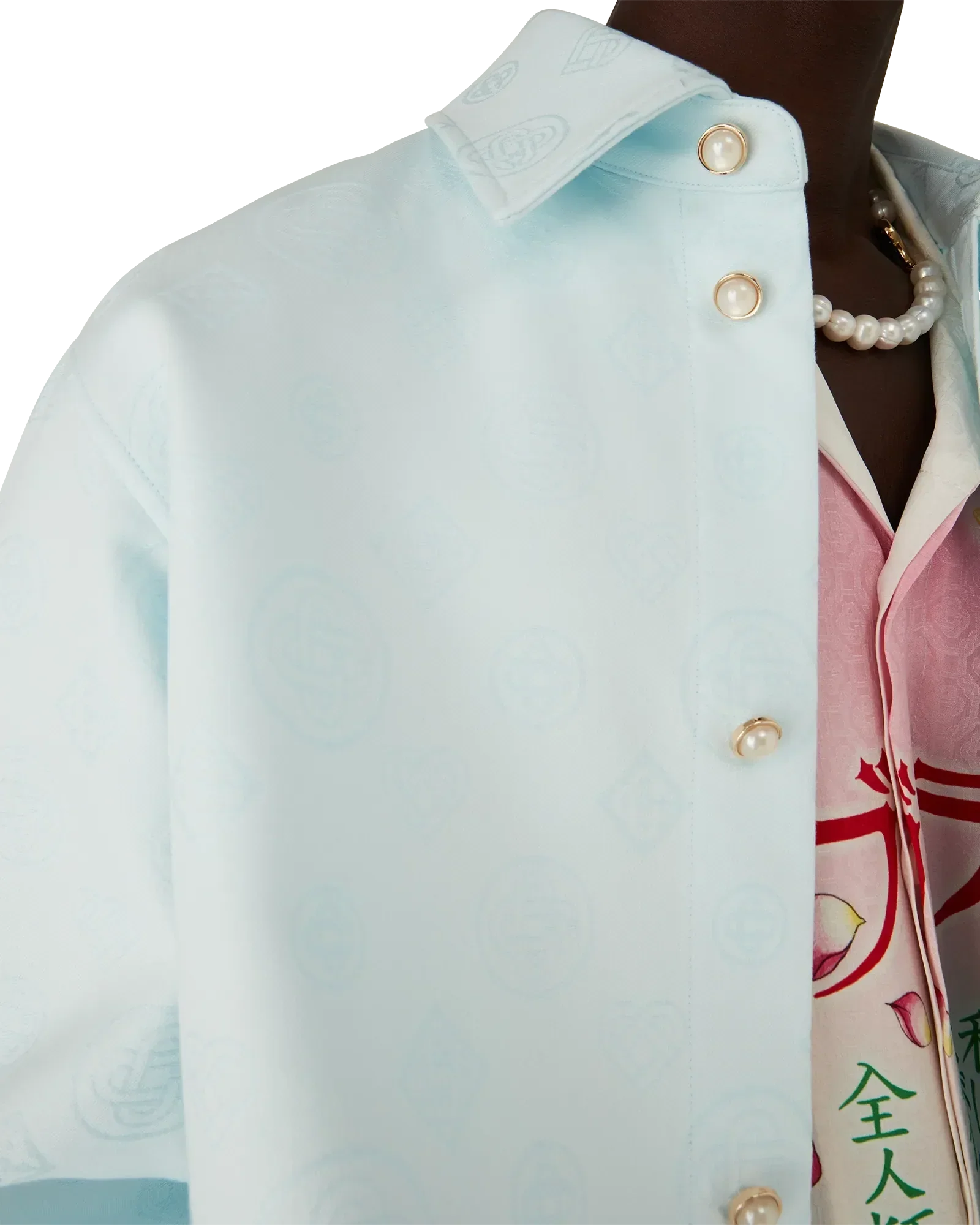 Cotton Monogram Long Sleeve Shirt | Casablanca Paris | Image 5