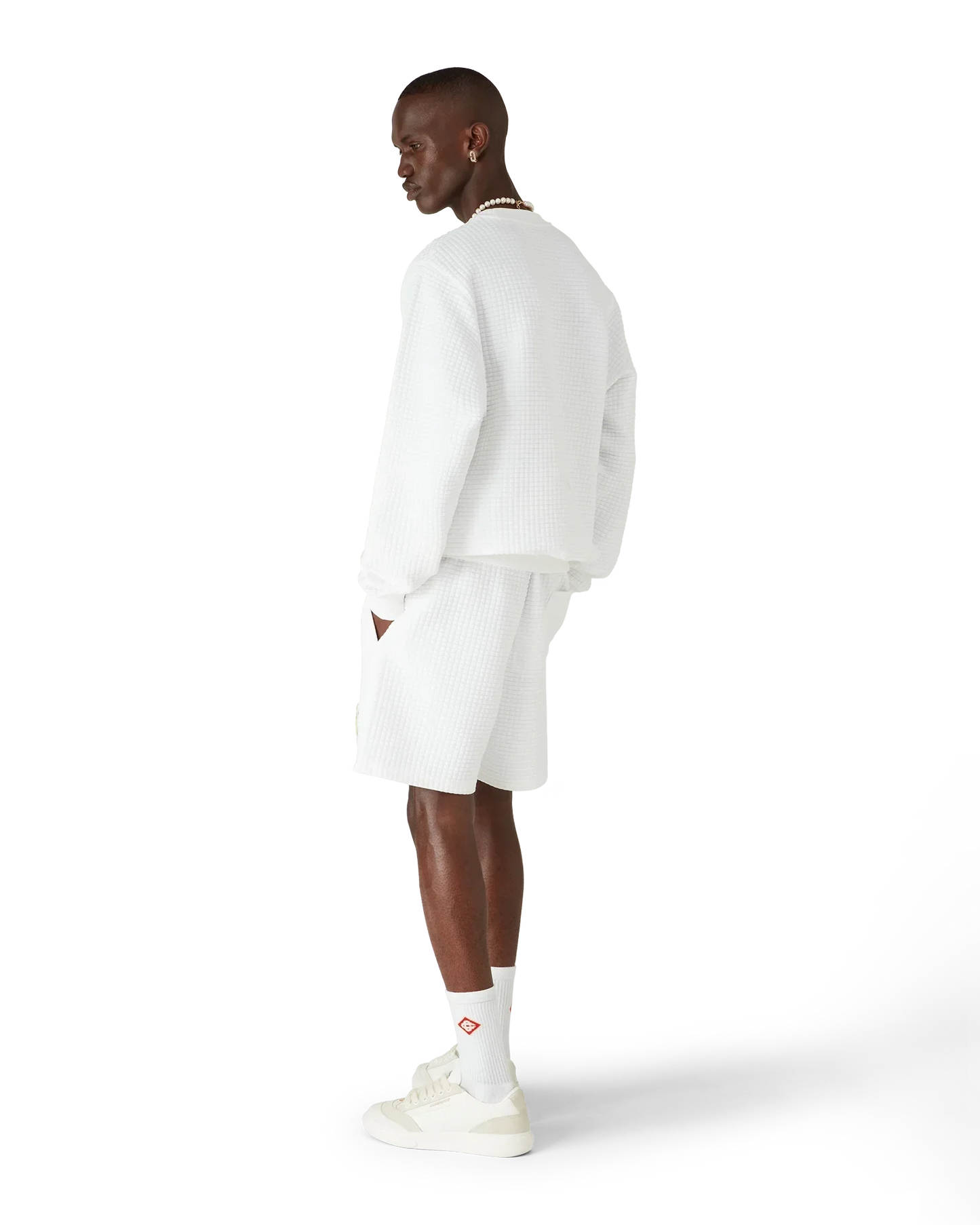Tennis Mascot Quilted Sweatshirt | Casablanca Paris | Image 3