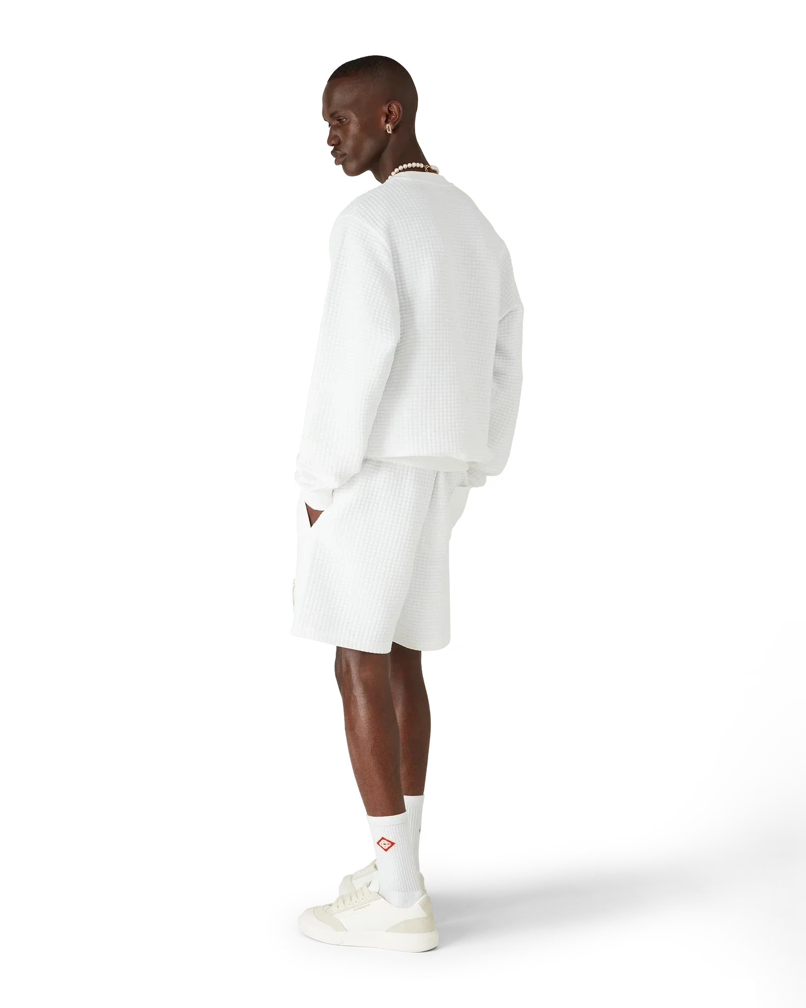 Tennis Mascot Quilted Sweatshirt | Casablanca Paris | Image 3