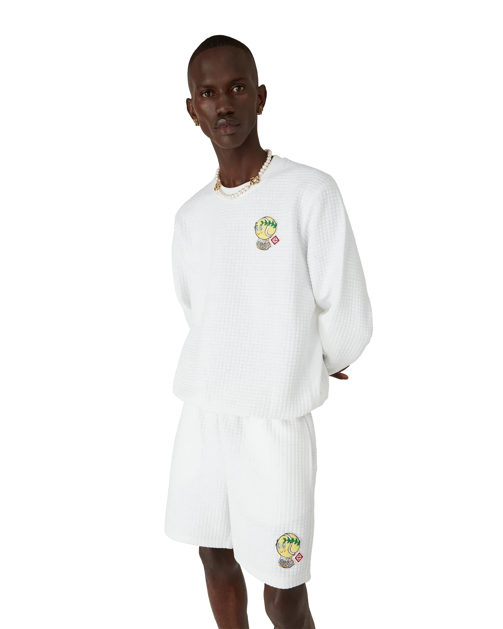 Tennis Mascot Quilted Sweatshirt | Casablanca Paris | Image 4