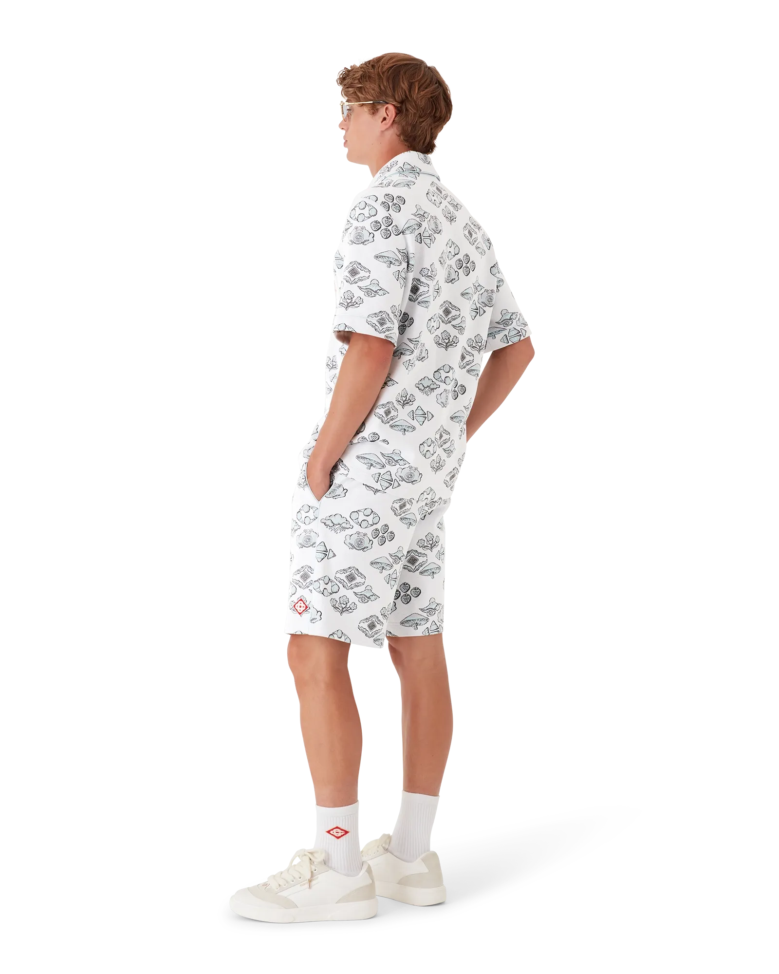 Jacquard Motif Track Shorts | Casablanca Paris | Image 3