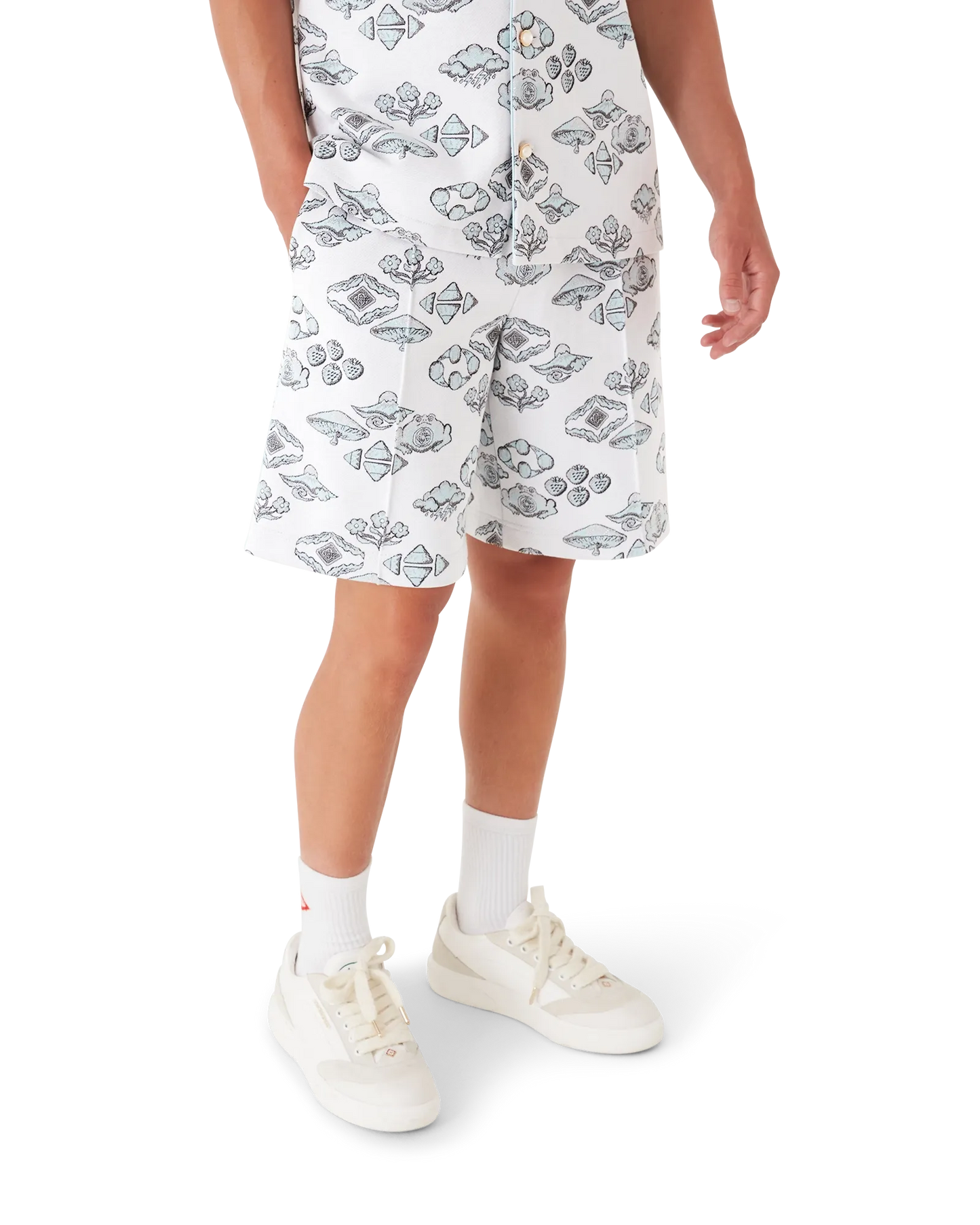 Jacquard Motif Track Shorts | Casablanca Paris | Image 4