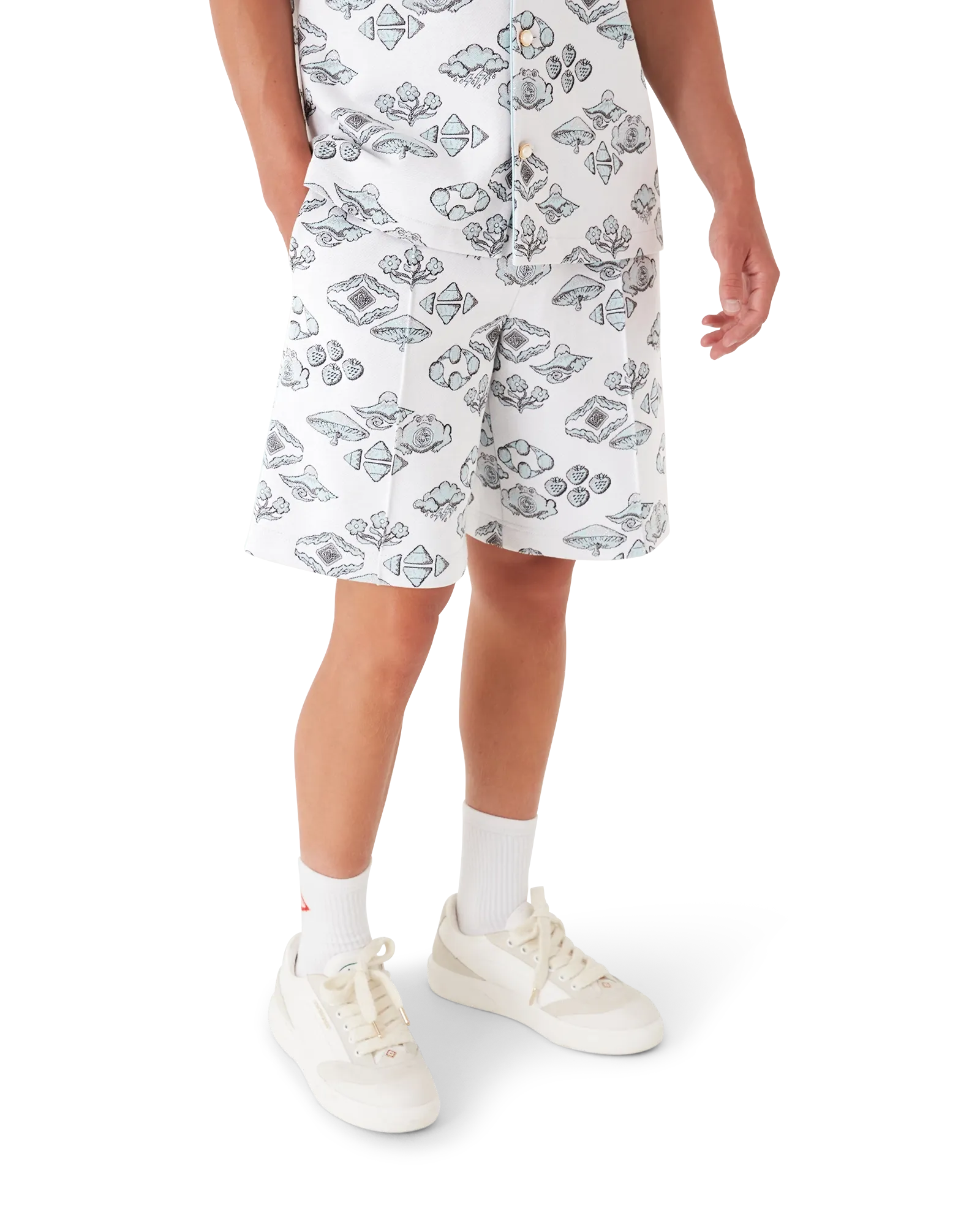 Jacquard Motif Track Shorts | Casablanca Paris | Image 4