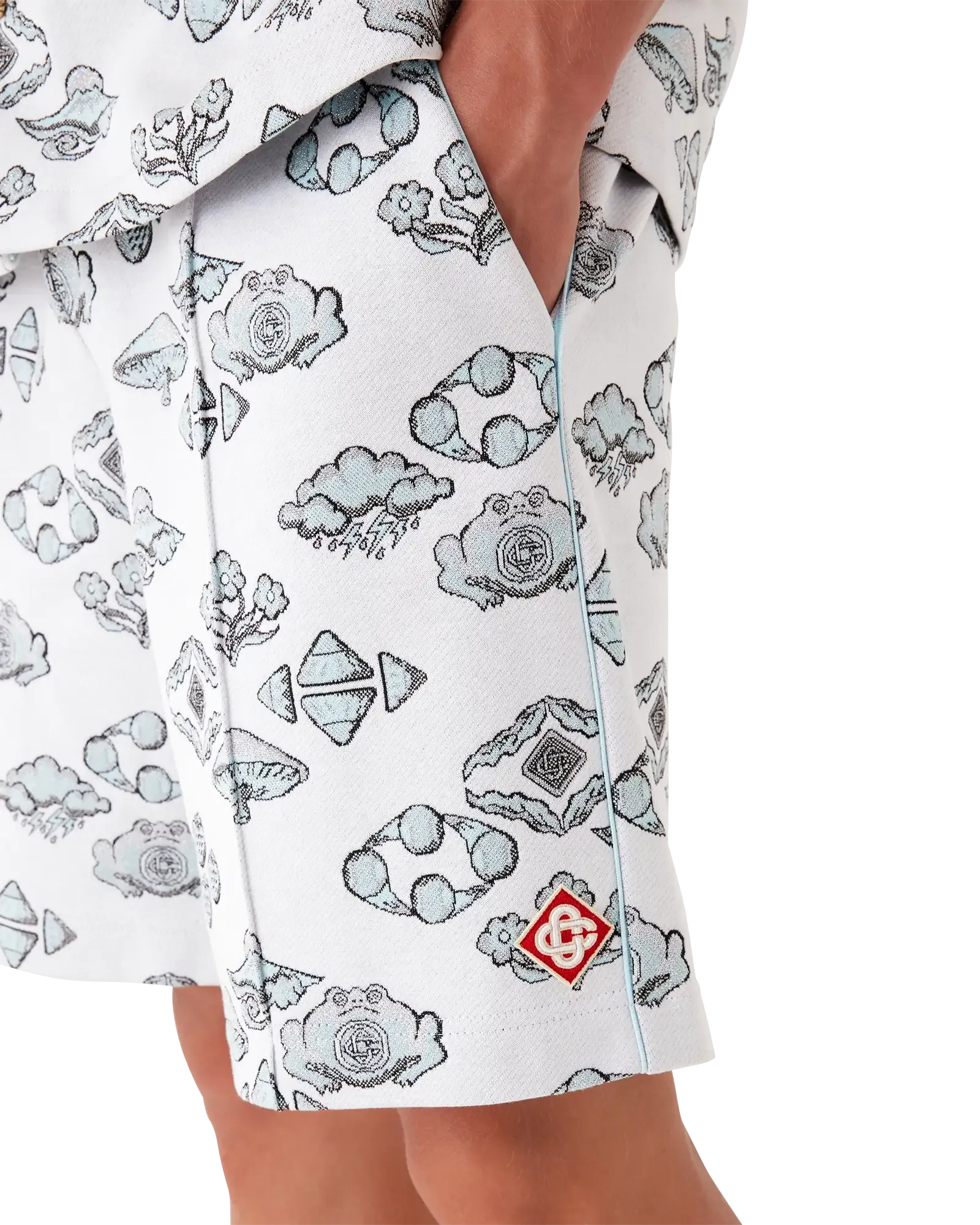 Jacquard Motif Track Shorts | Casablanca Paris | Image 5