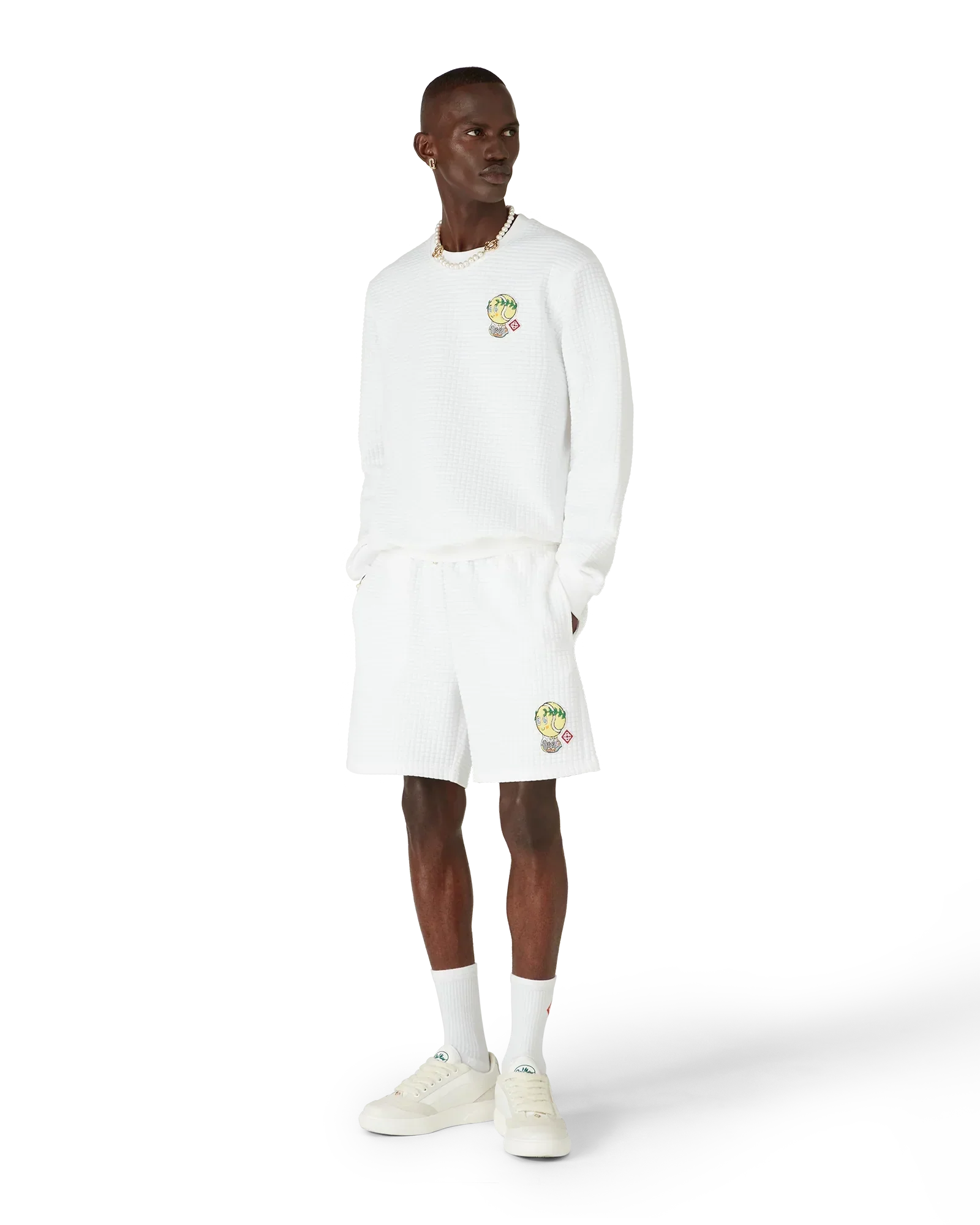 Tennis Mascot Quilted Sweatshorts | Casablanca Paris | Image 2