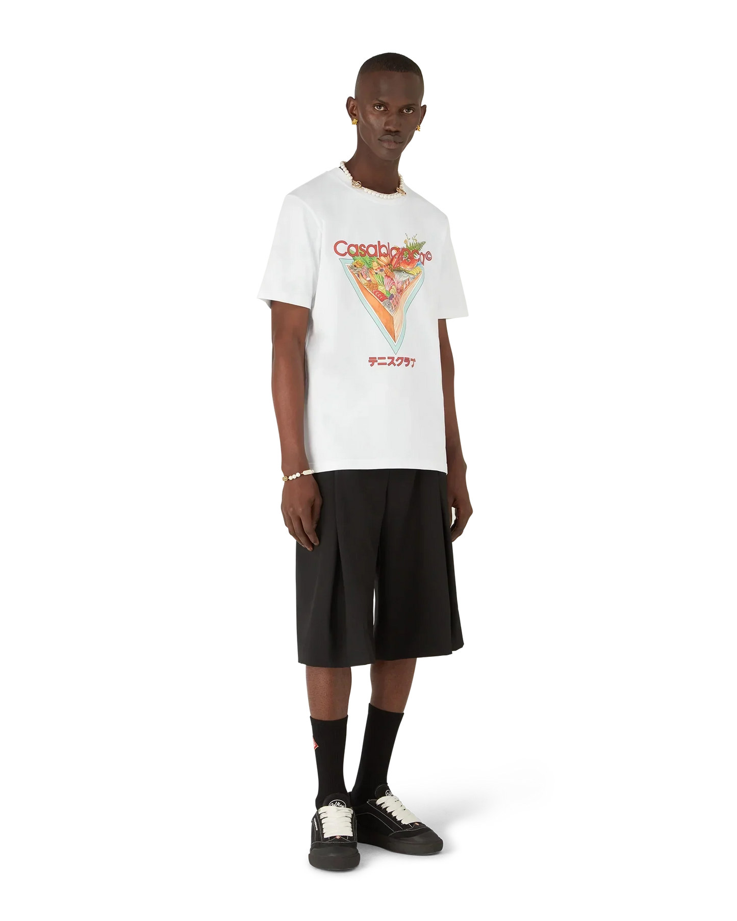Tennis Club Icon Short Sleeve T-Shirt | Casablanca Paris | Image 2