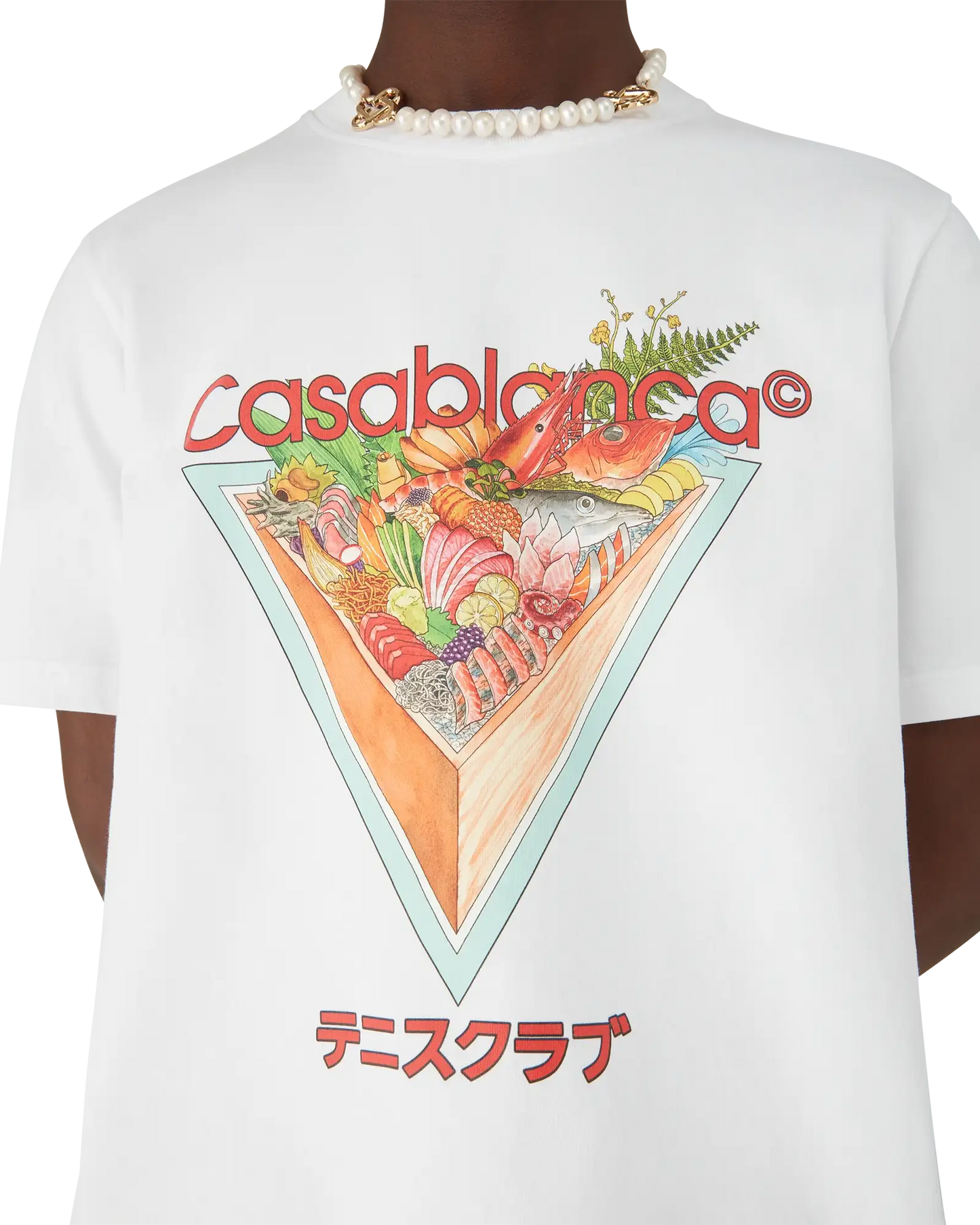 Tennis Club Icon Short Sleeve T-Shirt | Casablanca Paris | Image 5