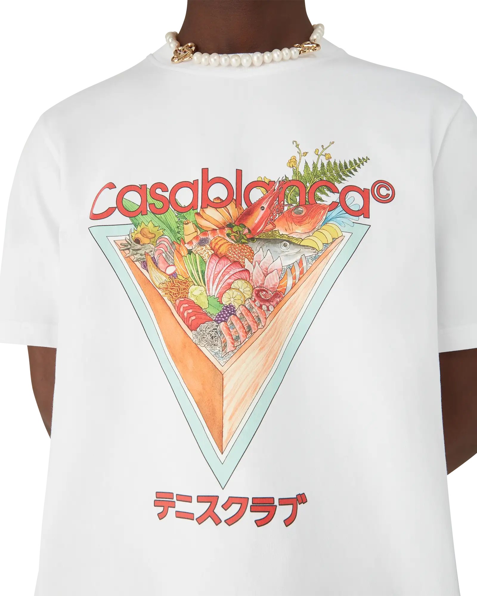 Tennis Club Icon Short Sleeve T-Shirt | Casablanca Paris | Image 5