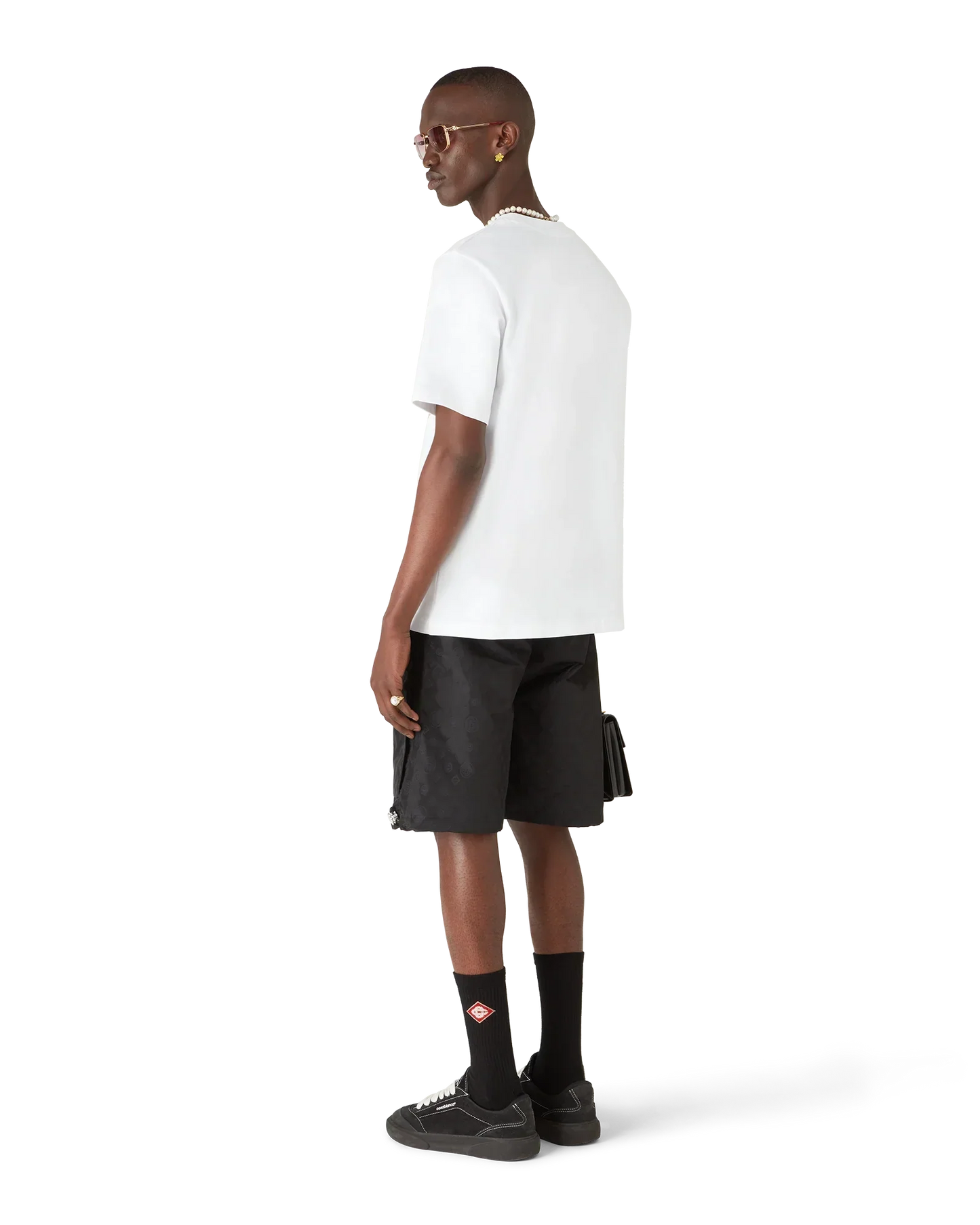 Casa Way Orange Mascot Short Sleeve T-Shirt | Casablanca Paris | Image 3
