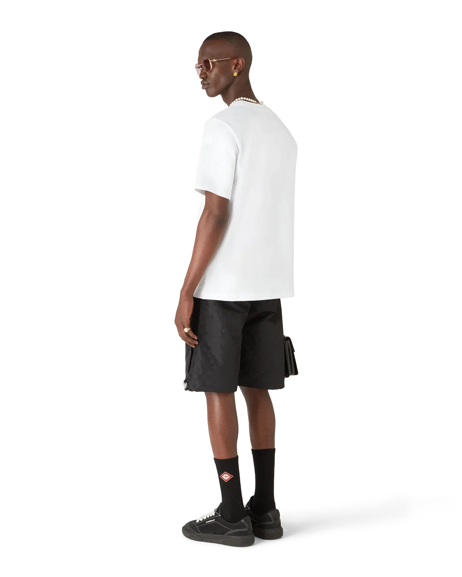 Casa Way Orange Mascot Short Sleeve T-Shirt | Casablanca Paris | Image 3