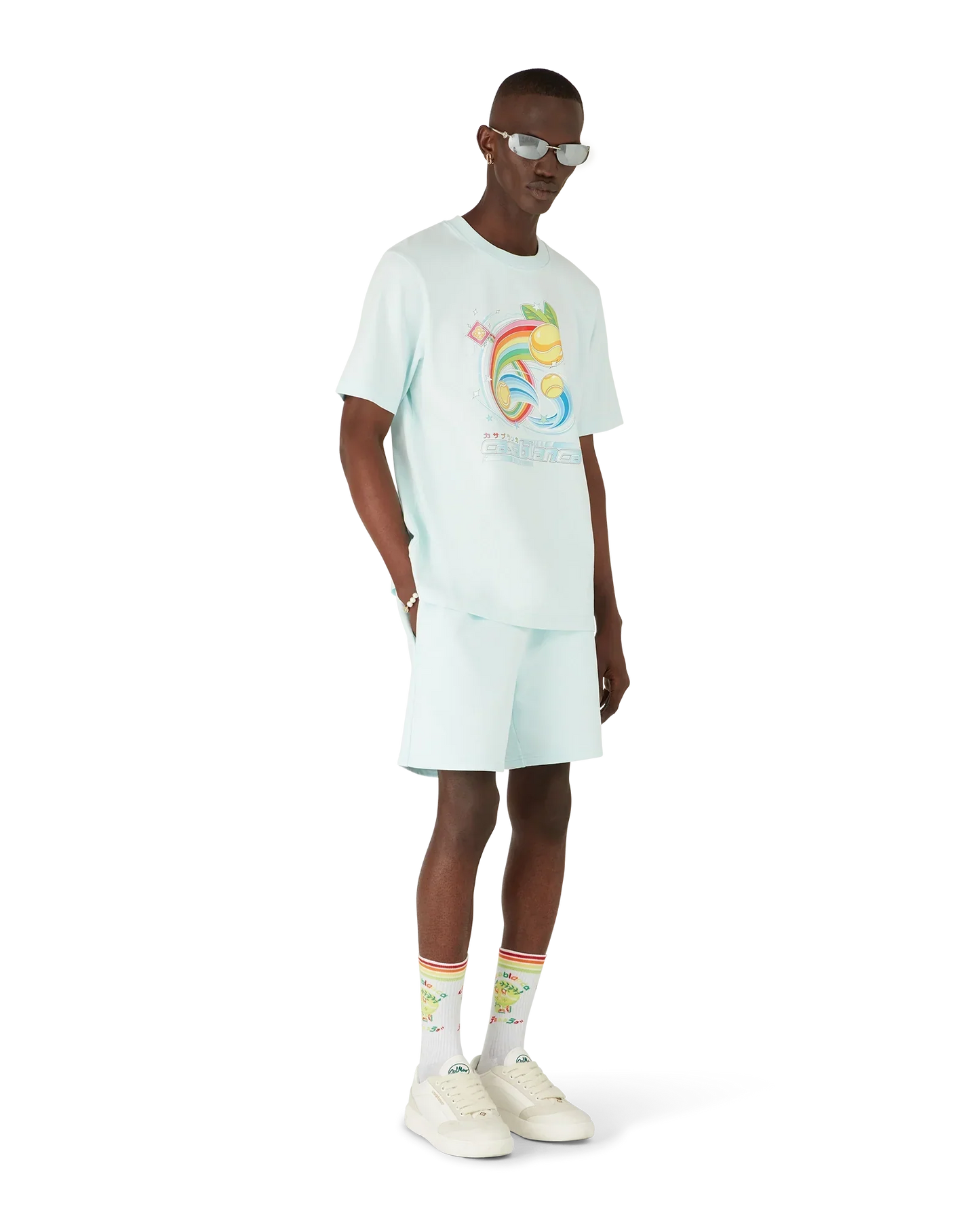 Manga Tennis Ball Short Sleeve T-Shirt | Casablanca Paris | Image 2