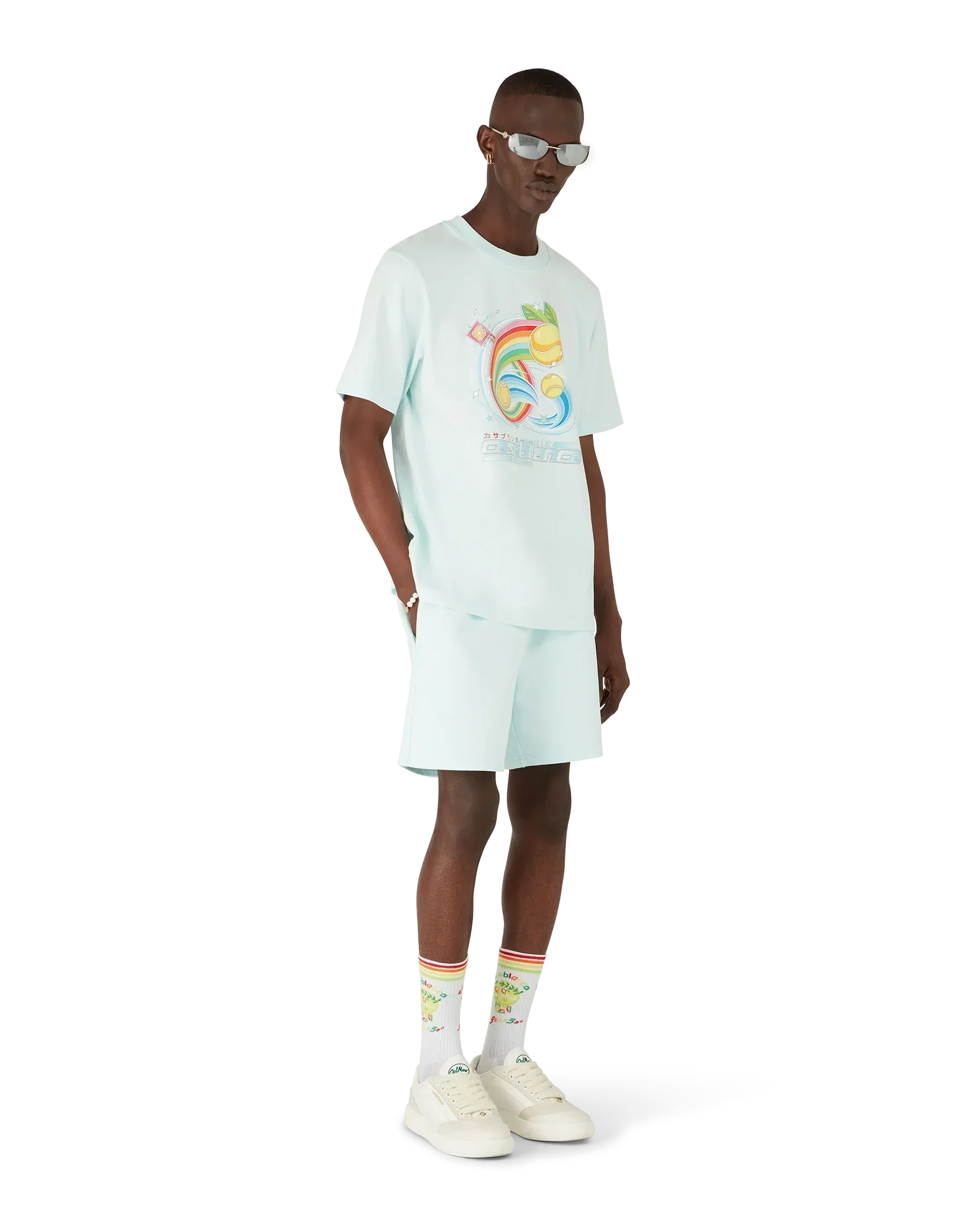 Manga Tennis Ball Short Sleeve T-Shirt | Casablanca Paris | Image 2
