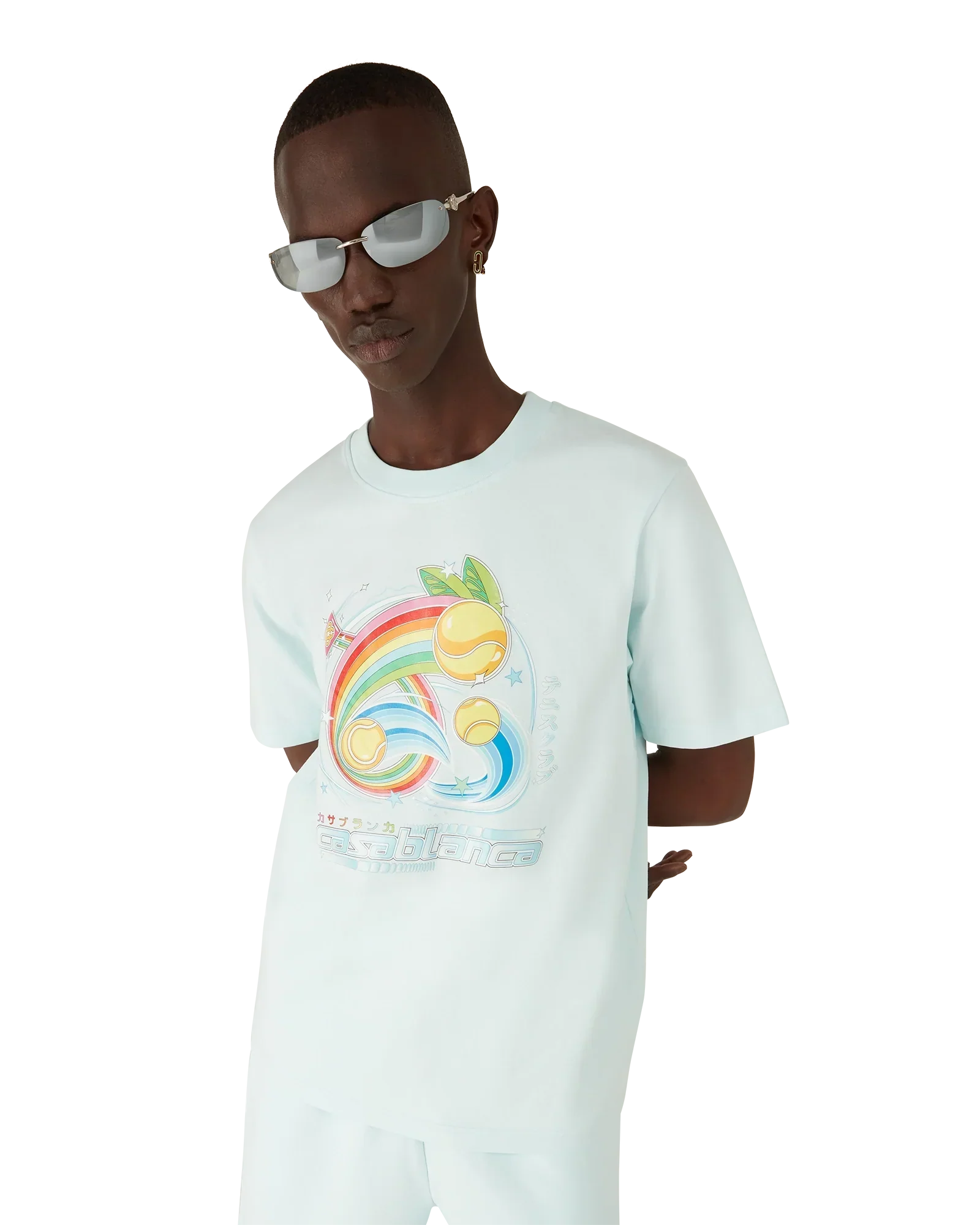 Manga Tennis Ball Short Sleeve T-Shirt | Casablanca Paris | Image 4