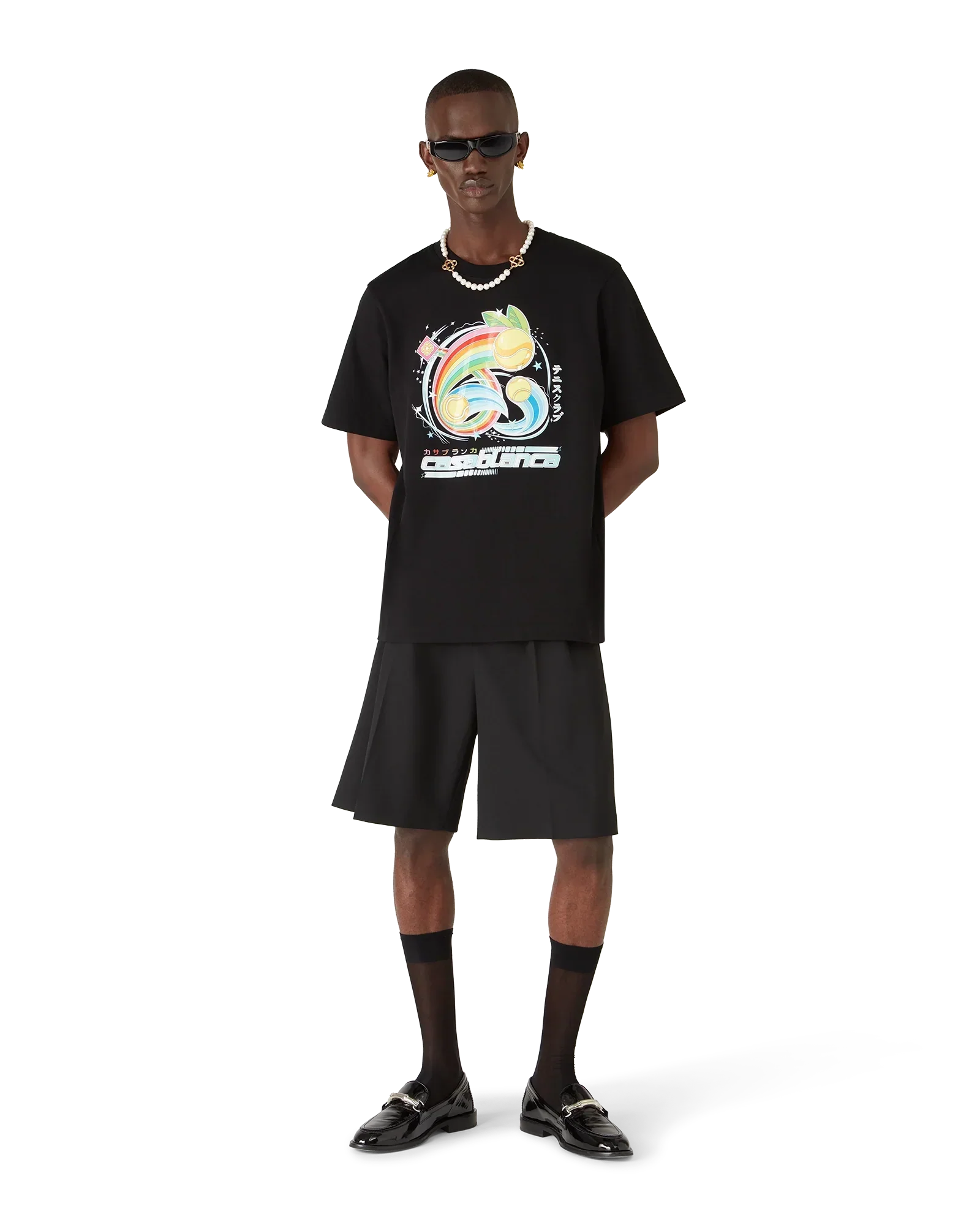 Manga Tennis Ball Short Sleeve T-Shirt | Casablanca Paris | Image 2