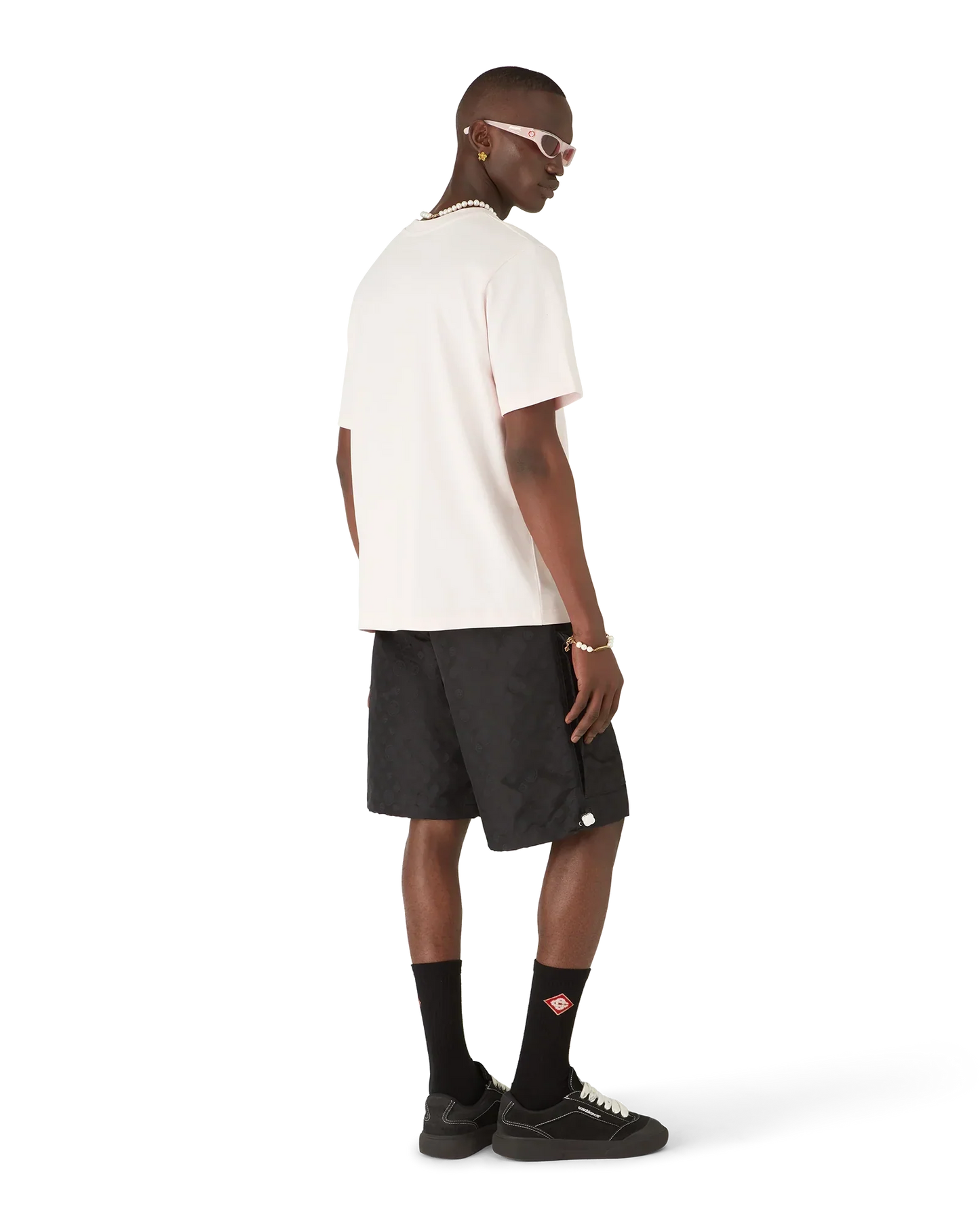 Casa Way Orange Mascot Short Sleeve T-Shirt | Casablanca Paris | Image 3