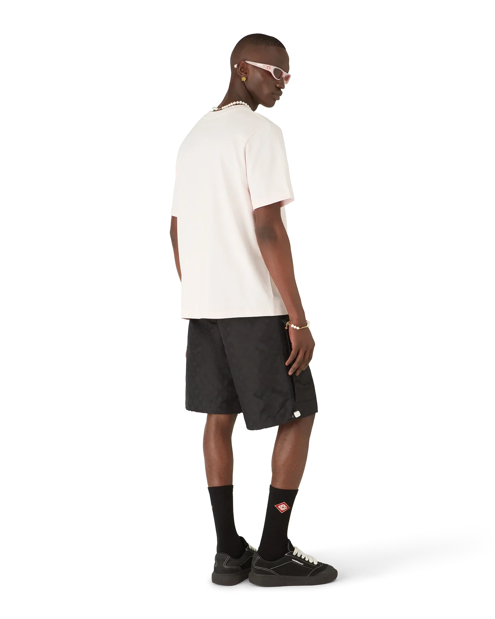 Casa Way Orange Mascot Short Sleeve T-Shirt | Casablanca Paris | Image 3