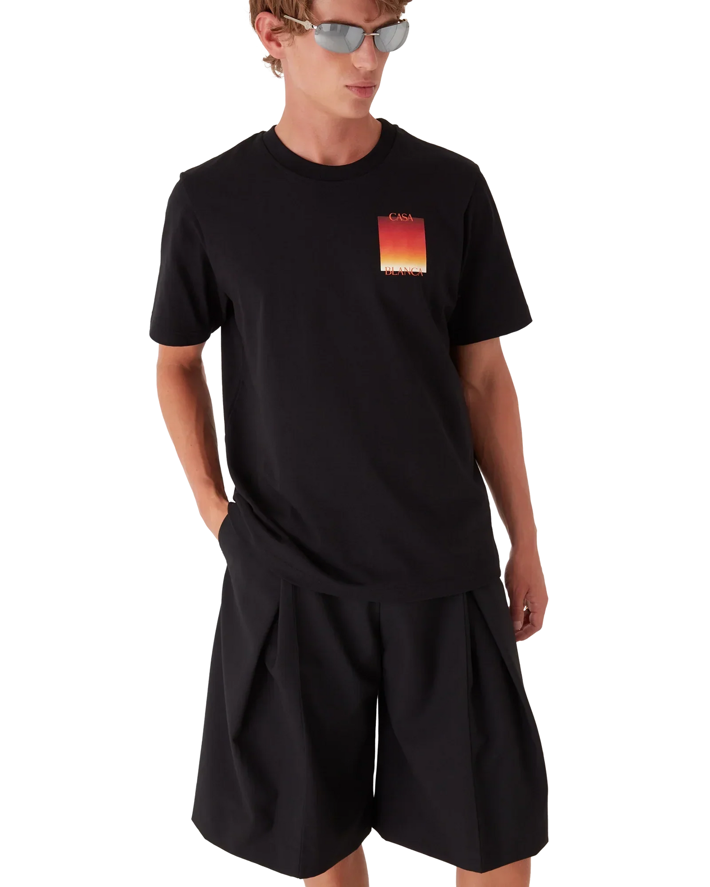Gradient Square Short Sleeve T-Shirt | Casablanca Paris | Image 4