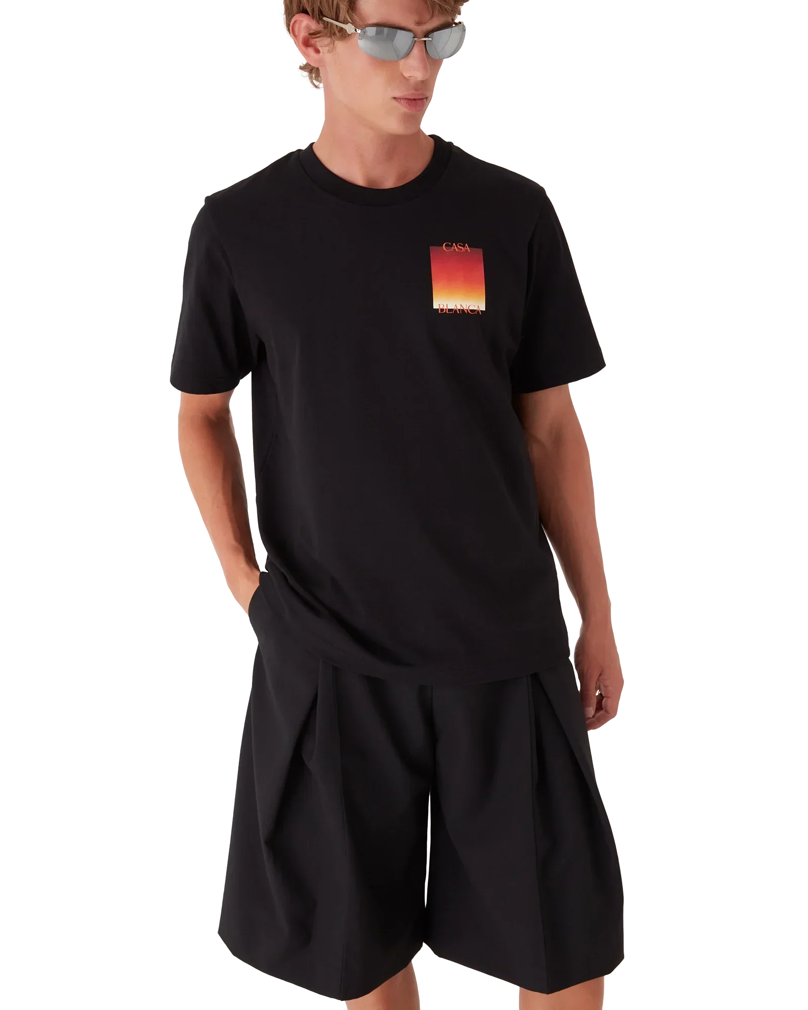 Gradient Square Short Sleeve T-Shirt | Casablanca Paris | Image 4