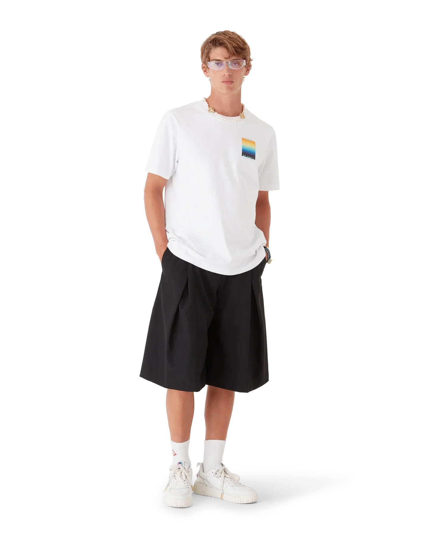 Gradient Square Short Sleeve T-Shirt | Casablanca Paris | Image 2