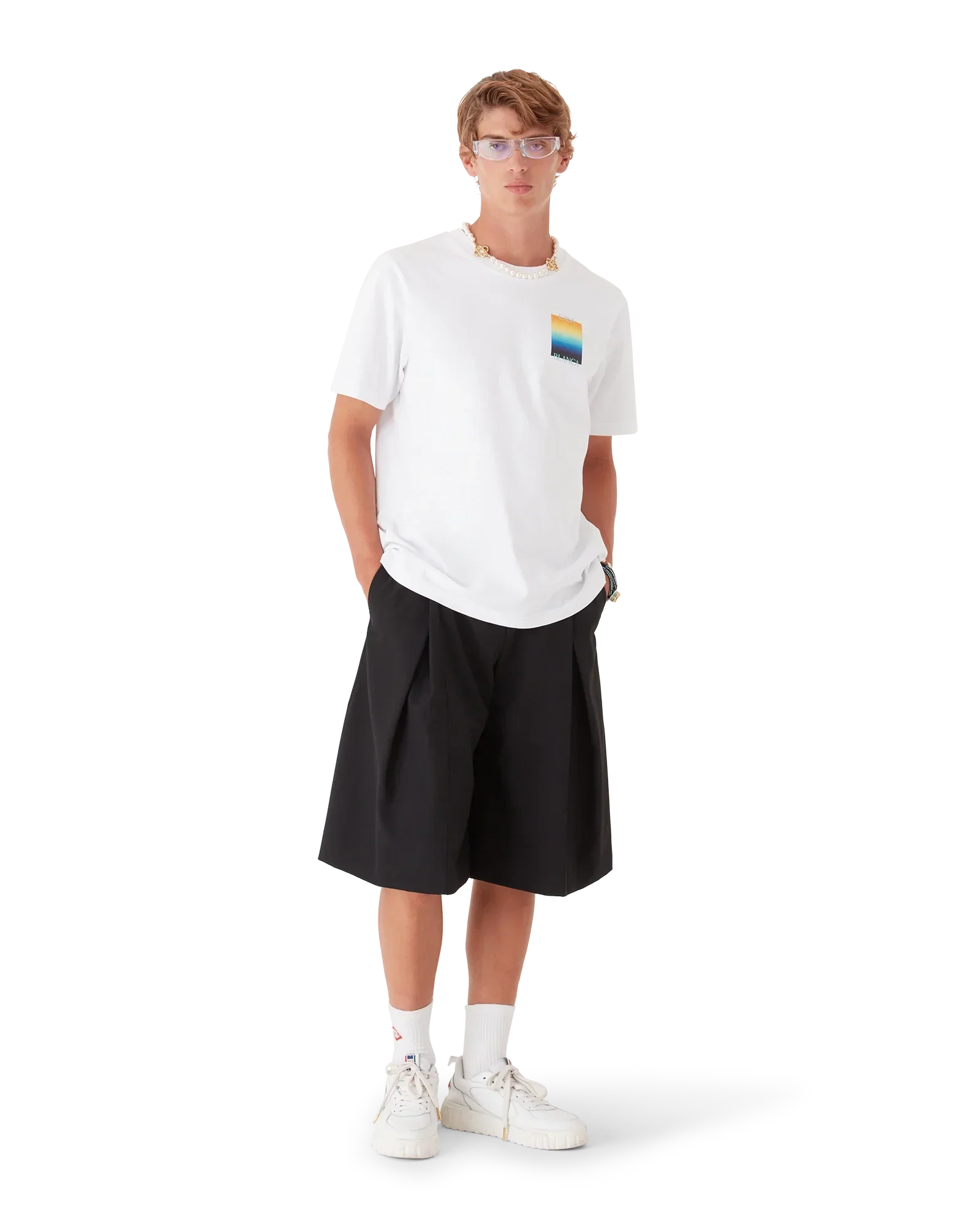 Gradient Square Short Sleeve T-Shirt | Casablanca Paris | Image 2