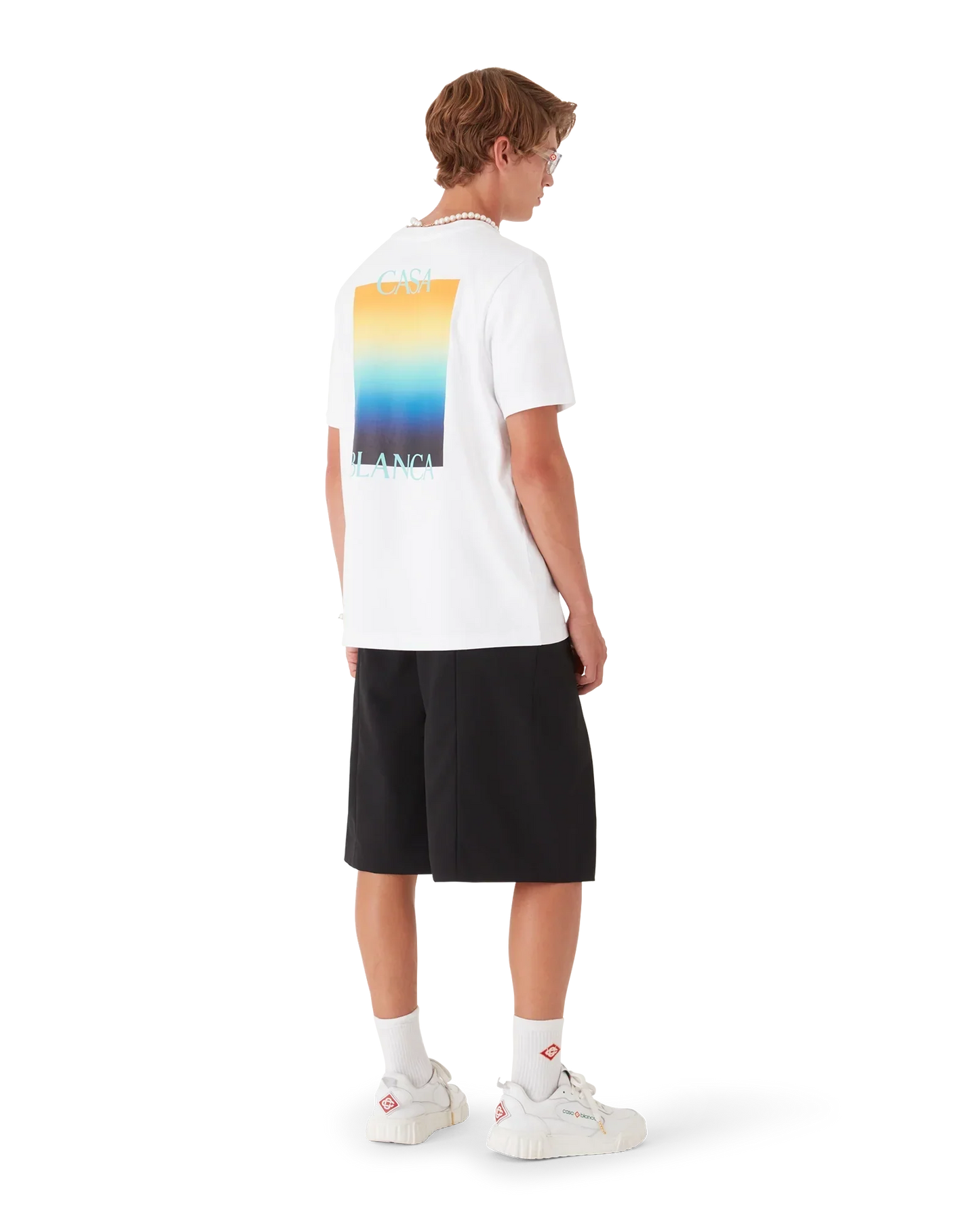 Gradient Square Short Sleeve T-Shirt | Casablanca Paris | Image 3