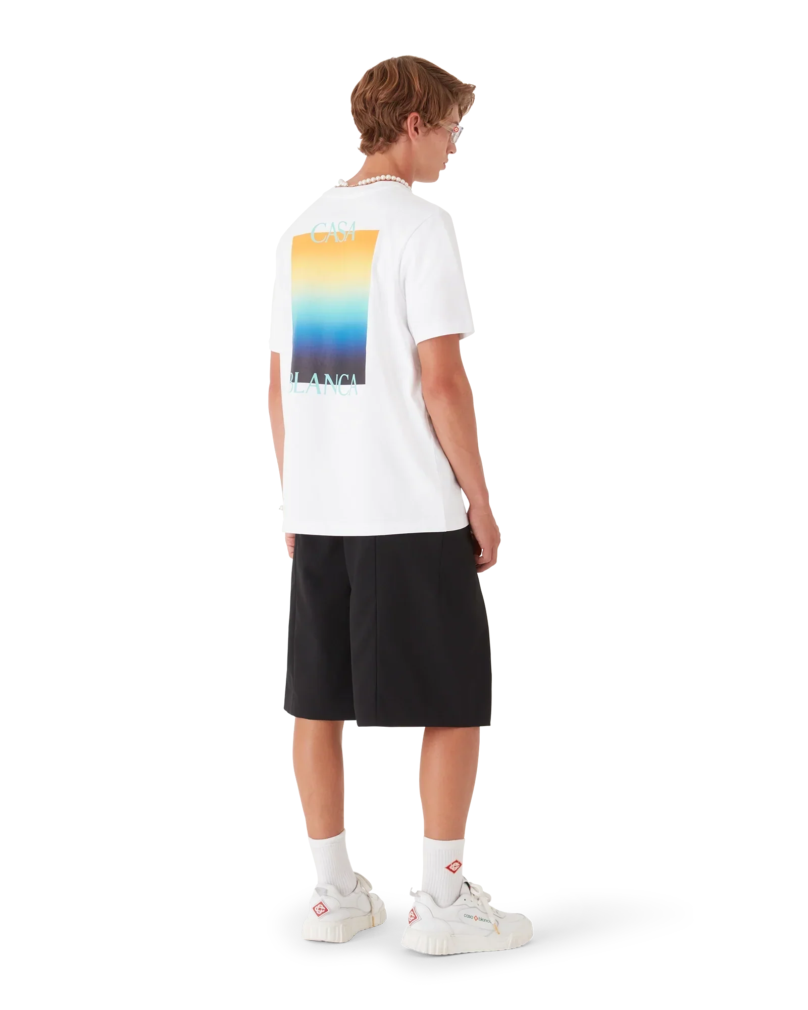 Gradient Square Short Sleeve T-Shirt | Casablanca Paris | Image 3